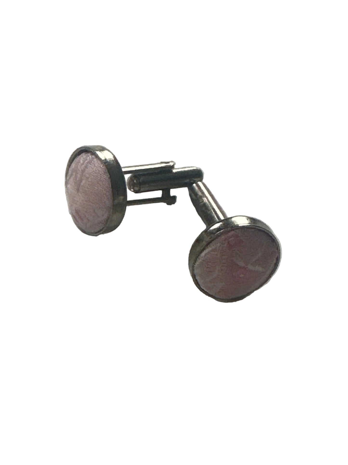 Vintage Fabric Front Cufflinks – Mid-Late 20th Century