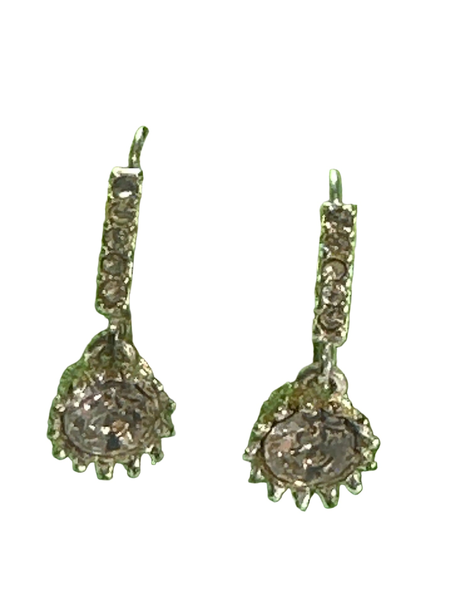 Elegant silver drop earrings