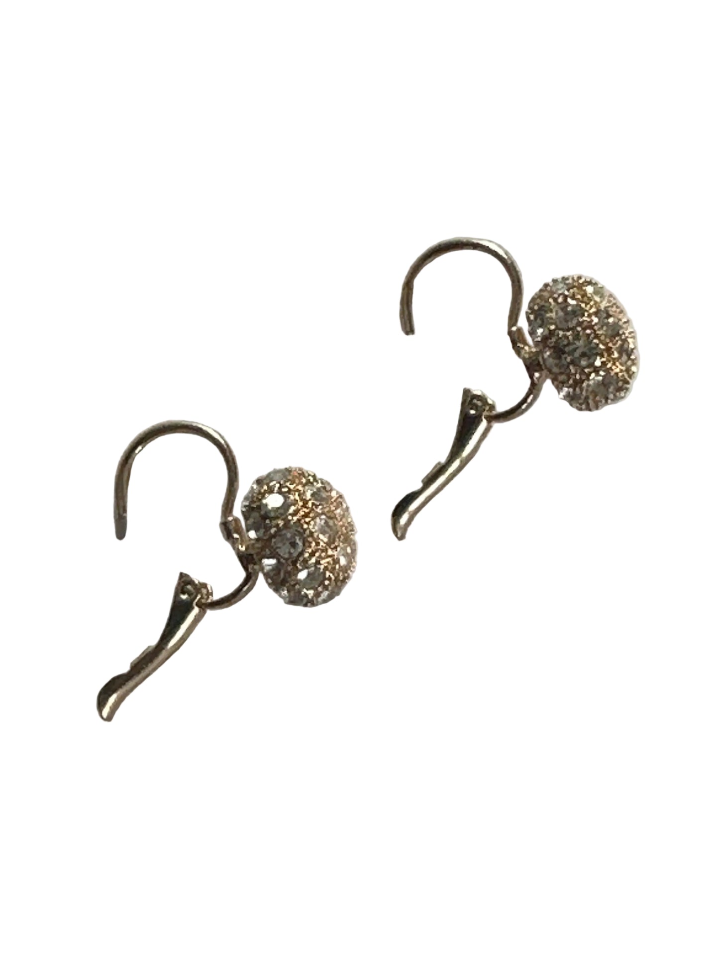 Golden Stone Beads, 1950s Vintage Earrings