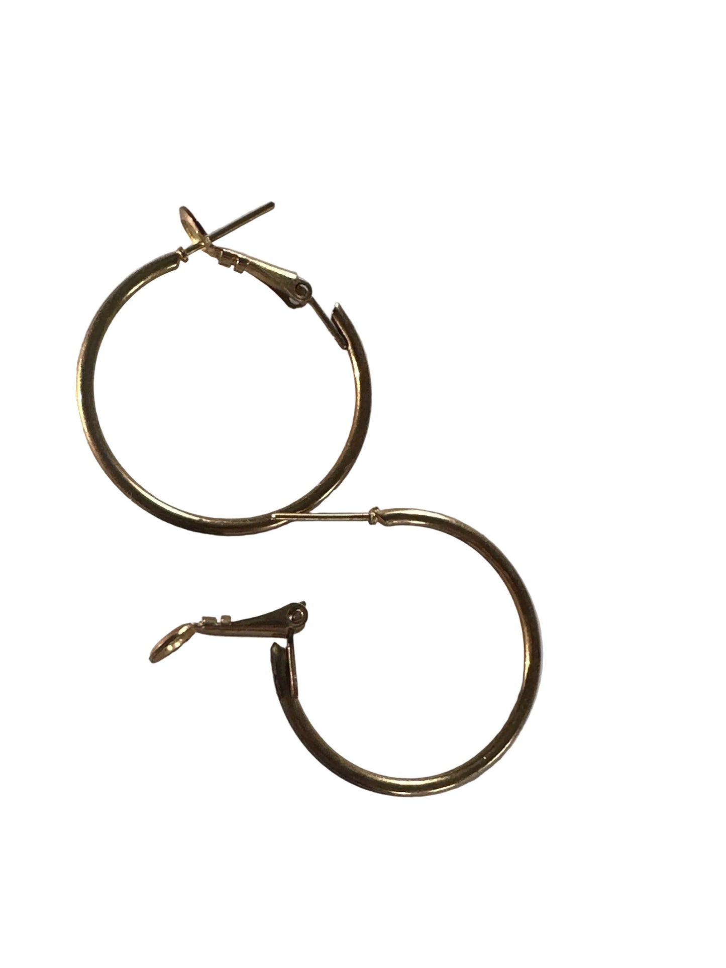 Golden Hoop Earrings 2.5 cm