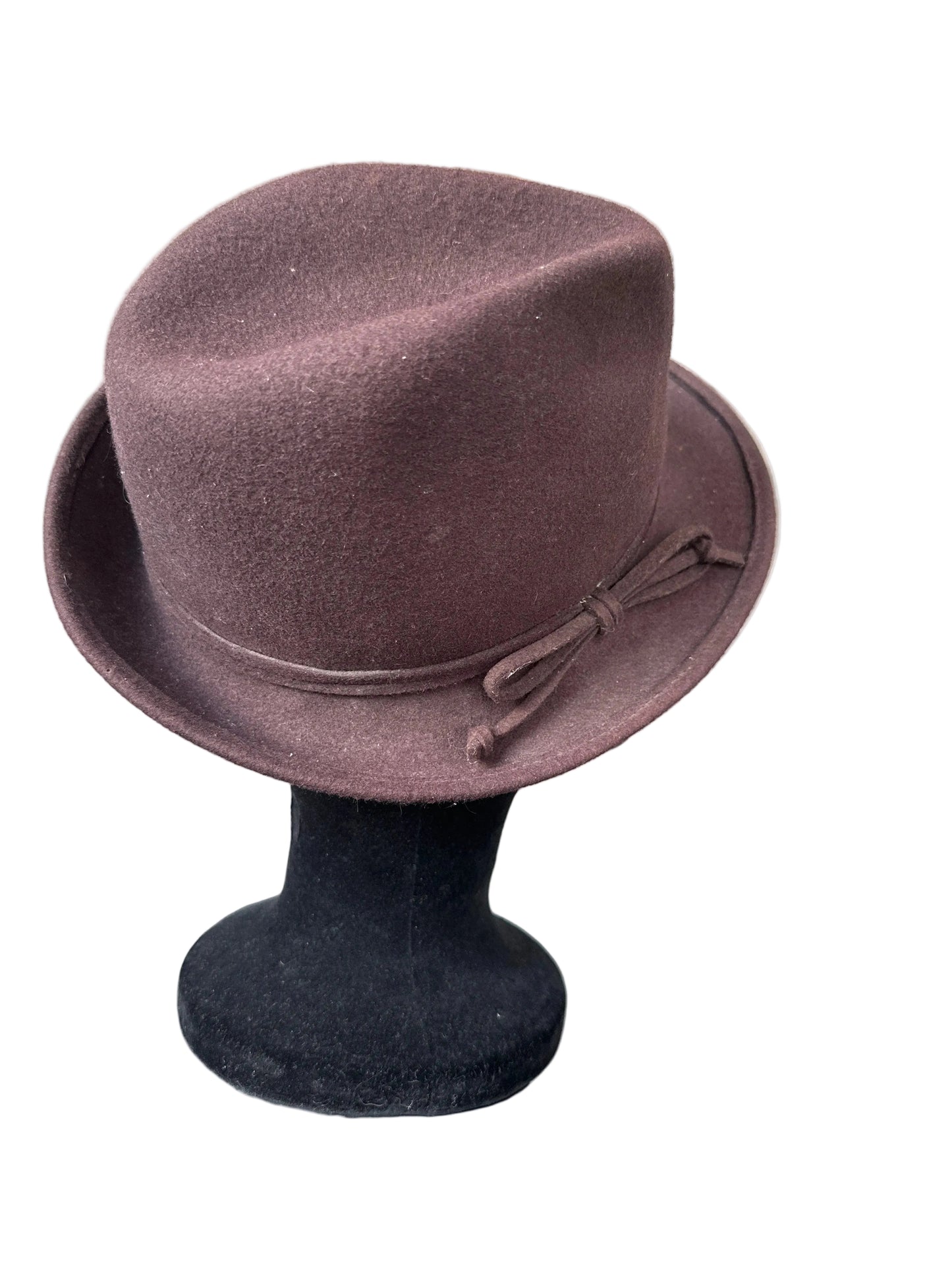 Vintage Inspired Brown Wool Fedora Hat