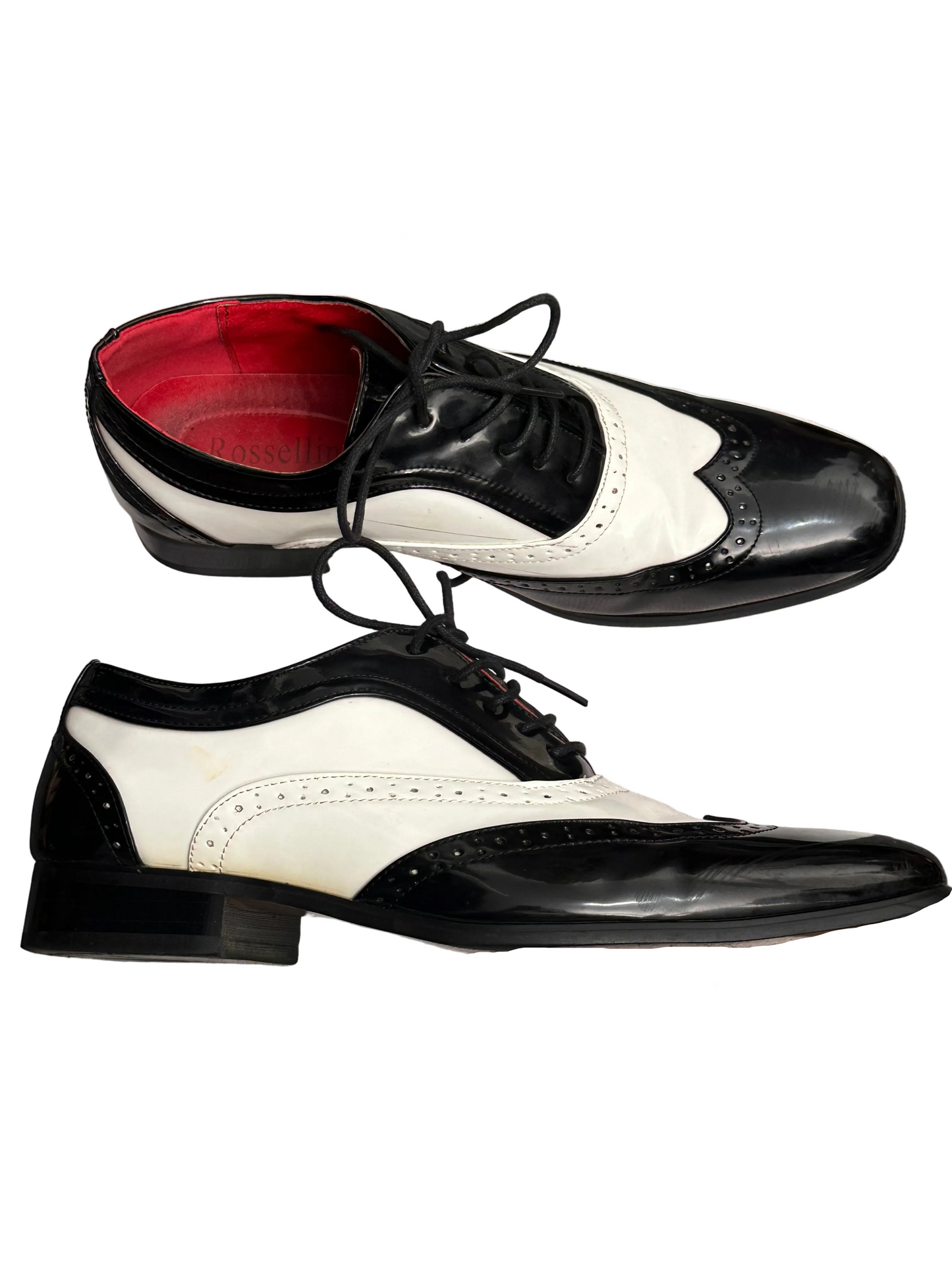Vintage 2000s Rossellini Collezione Italiana Two Tone Spectator Shoes UK 10