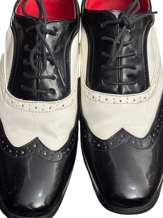 Vintage 2000s Rossellini Collezione Italiana Two Tone Spectator Shoes UK 10