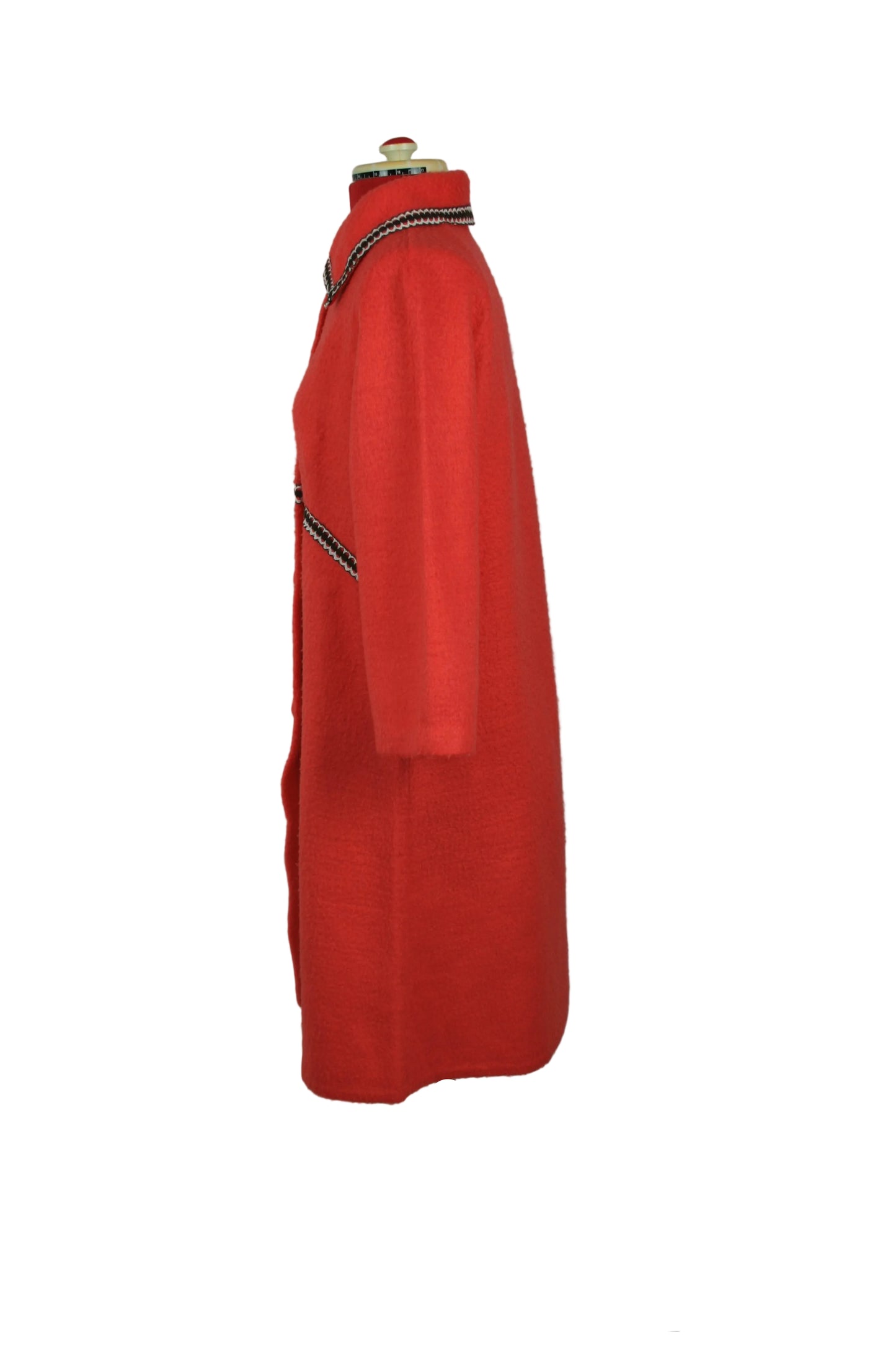 Vintage 60s Dressing Gown/ Housecoat -  Red Casual Jacket