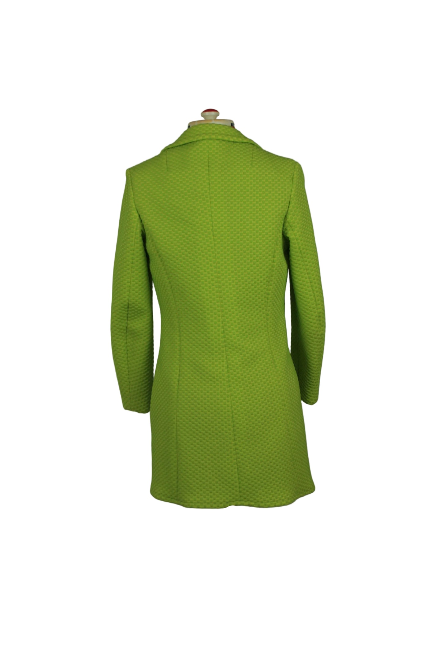 Late 1960s Elvi Couture Coat in Chartreuse Trevira 2000