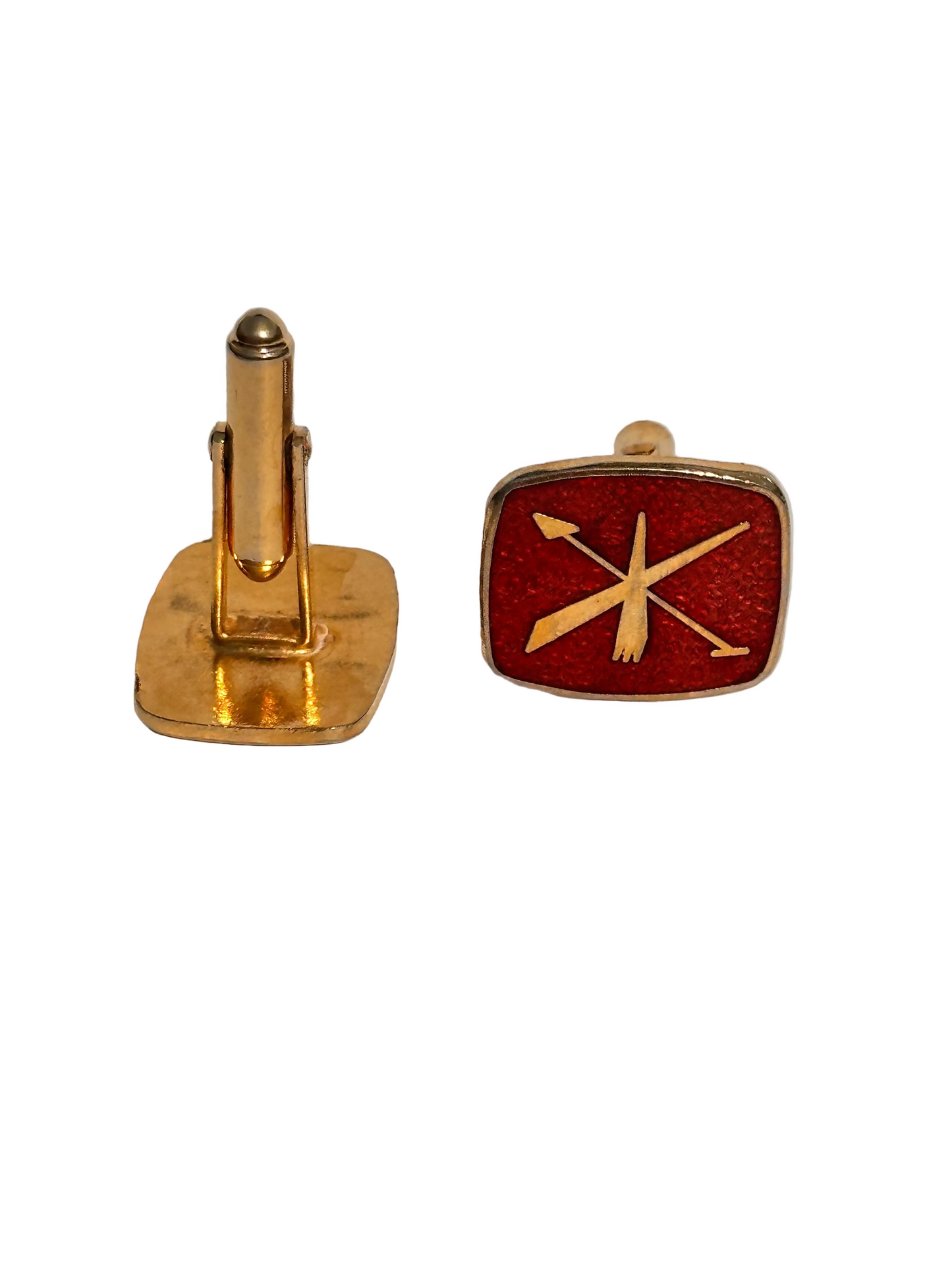 c.1970s True Vintage Labour Party Red Enamel Cufflinks