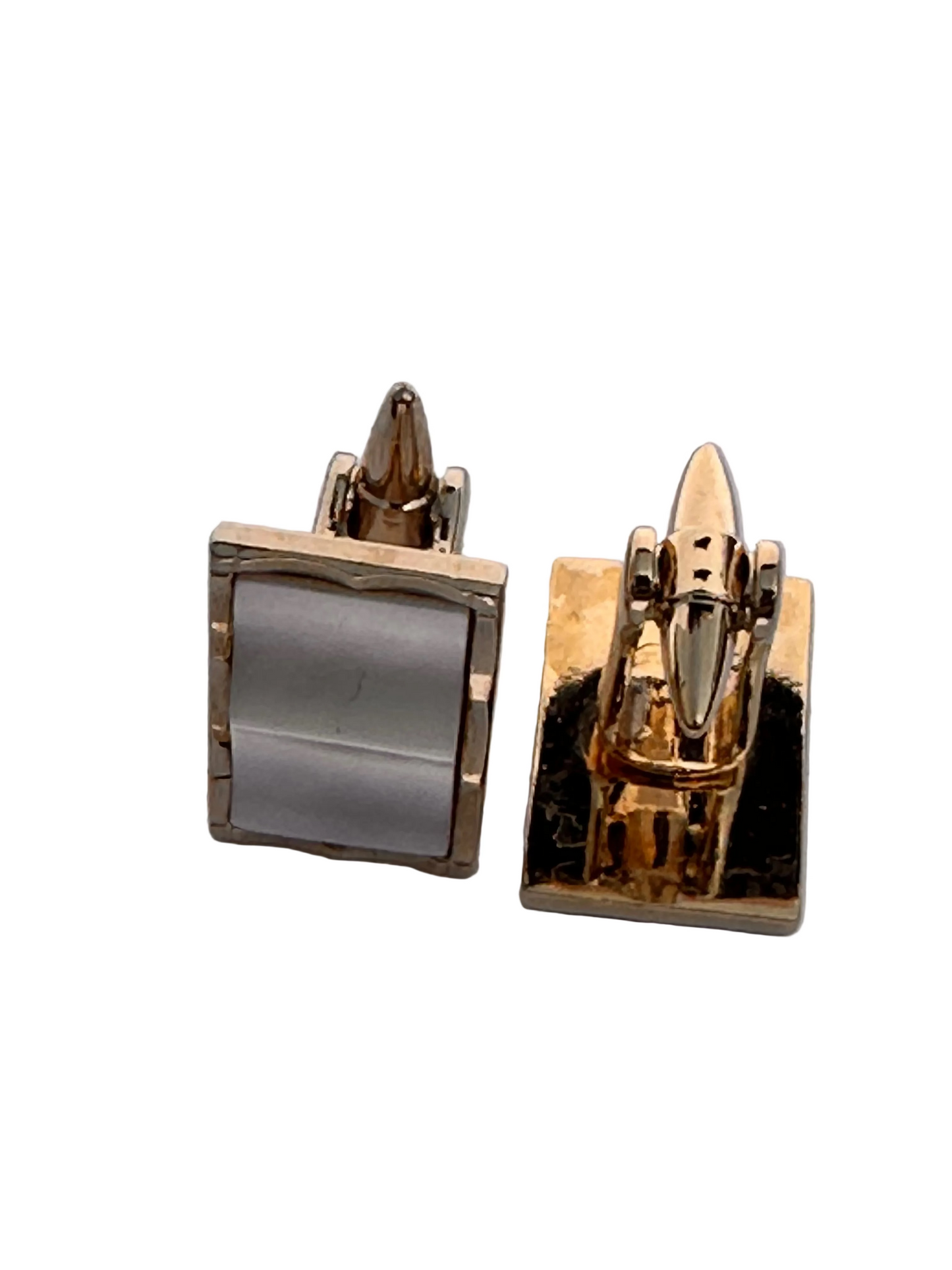 c.1960s Vintage Book Style Mother of Pearl Cufflinks