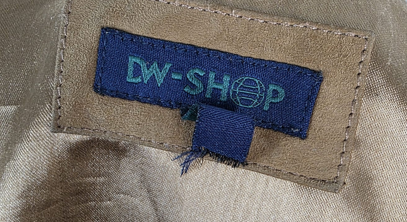 1990s Vintage Brown Suede Jacket,  DW Shop, Minimalist 90s Style