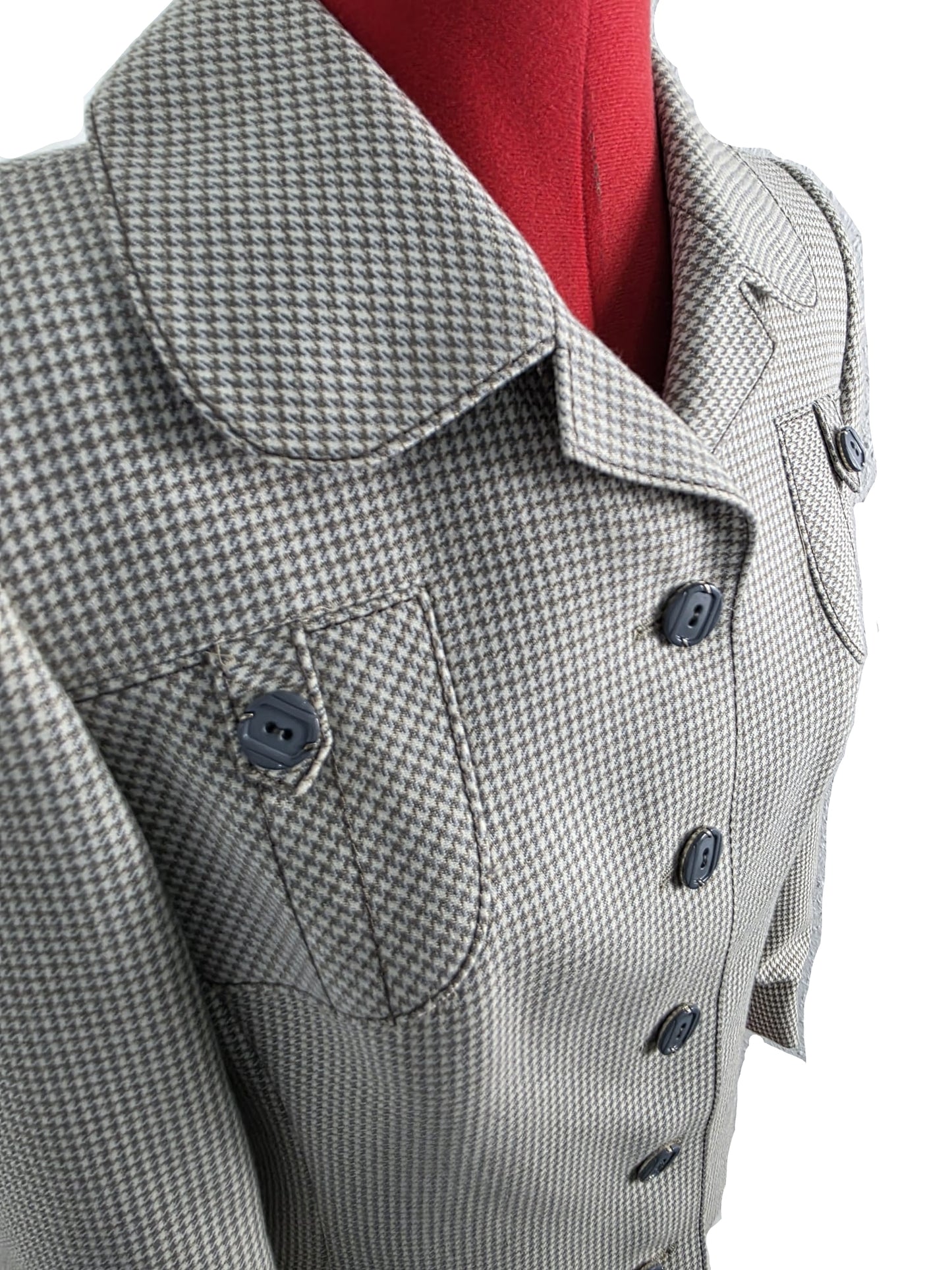 Late 1980s Vintage Houndstooth Power Blazer, Heritage Tailoring Inspired