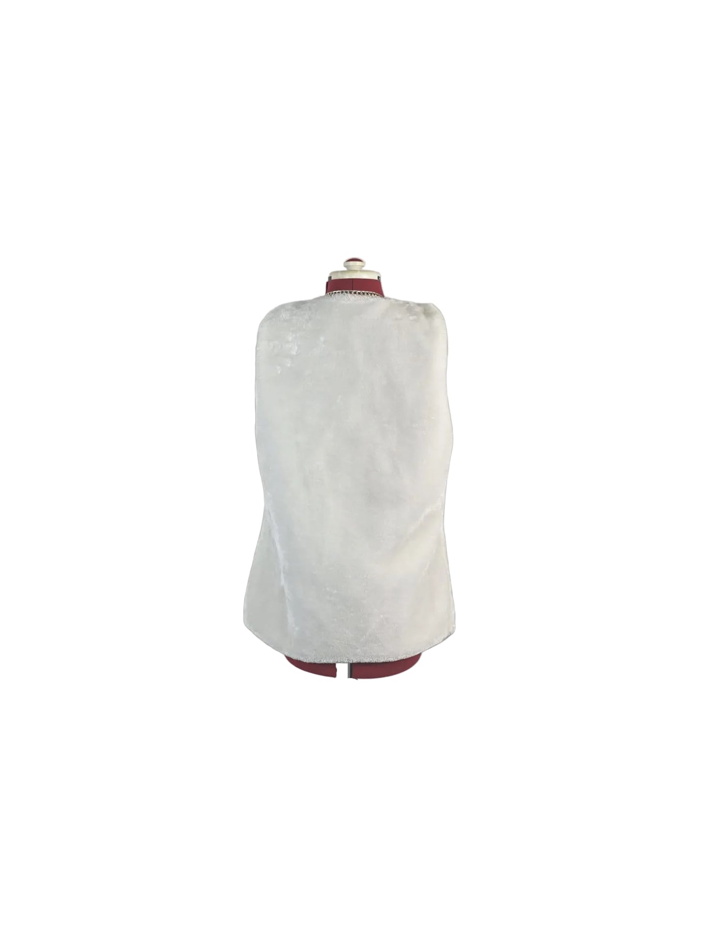 Vintage- inspired 1960's  Elegance Red Queen Faux Fur Vest