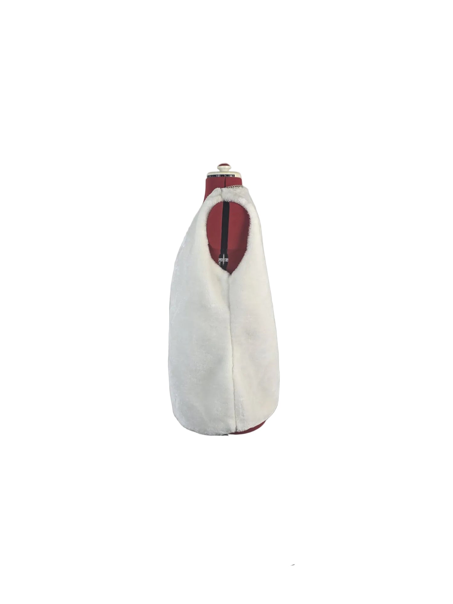 Vintage- inspired 1960's  Elegance Red Queen Faux Fur Vest
