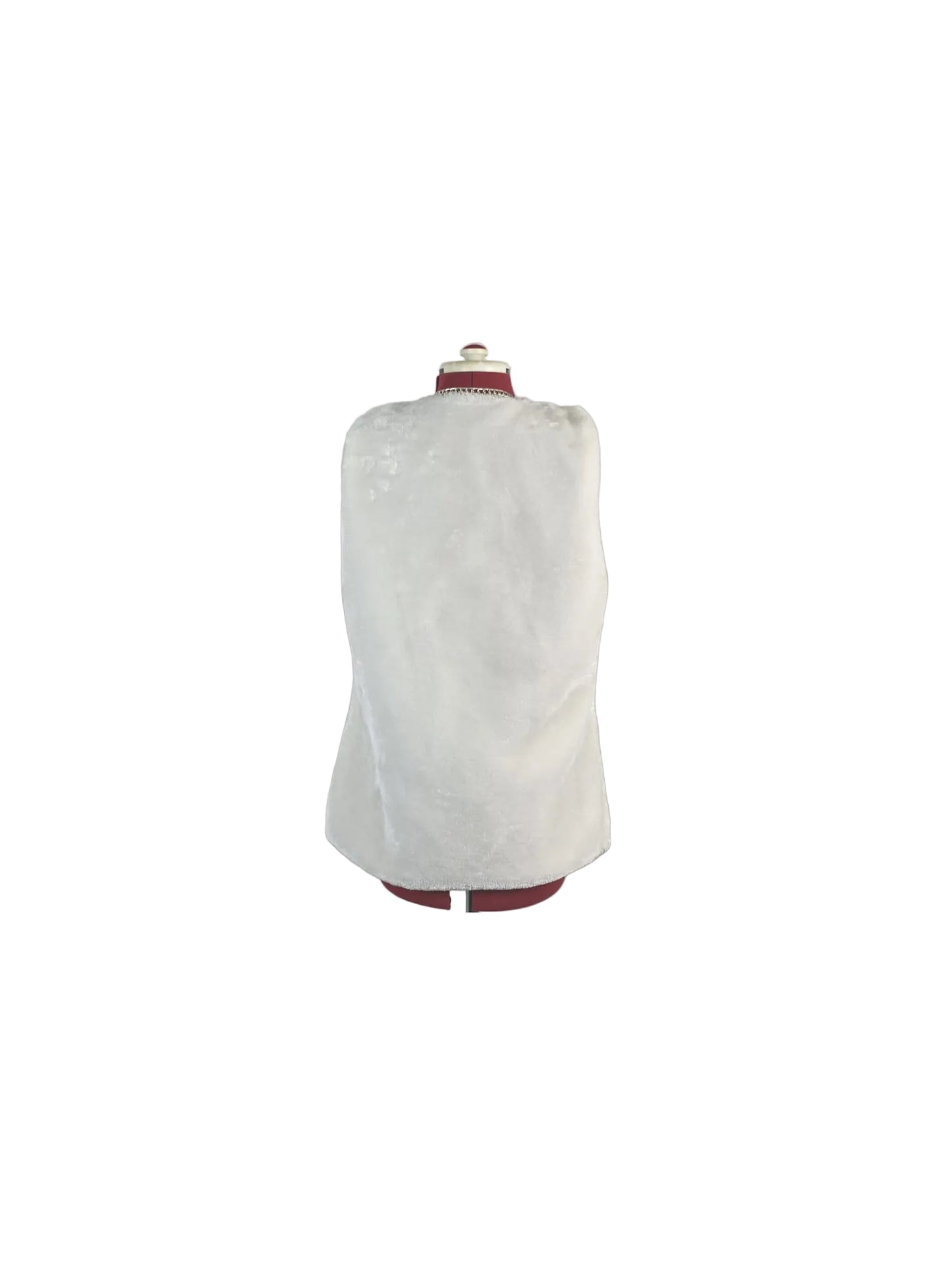 Vintage- inspired 1960's  Elegance Red Queen Faux Fur Vest