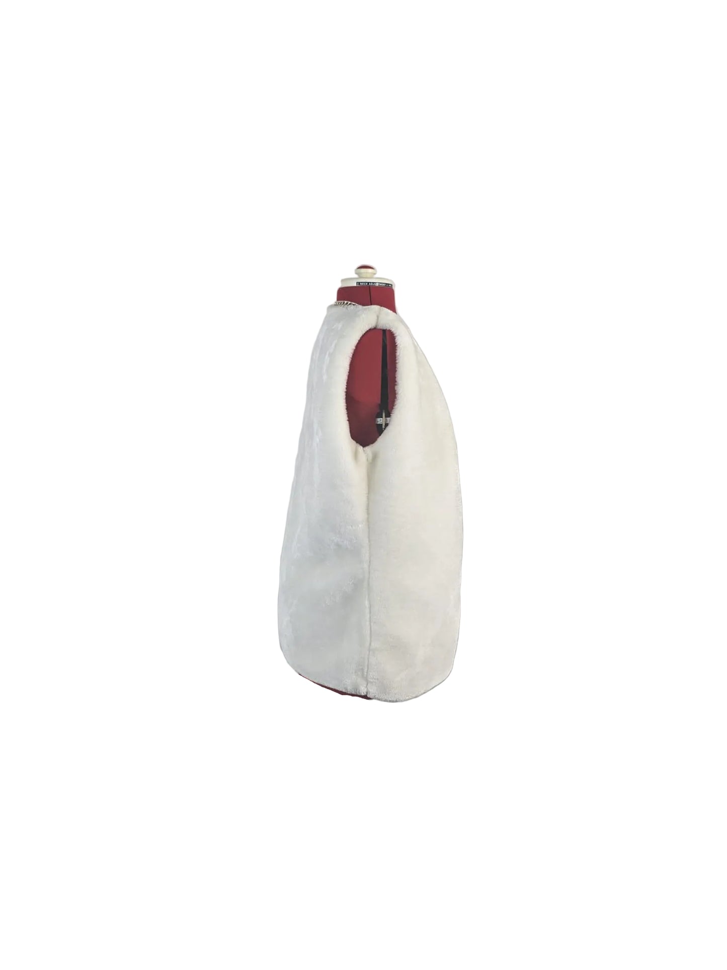 Vintage- inspired 1960's  Elegance Red Queen Faux Fur Vest