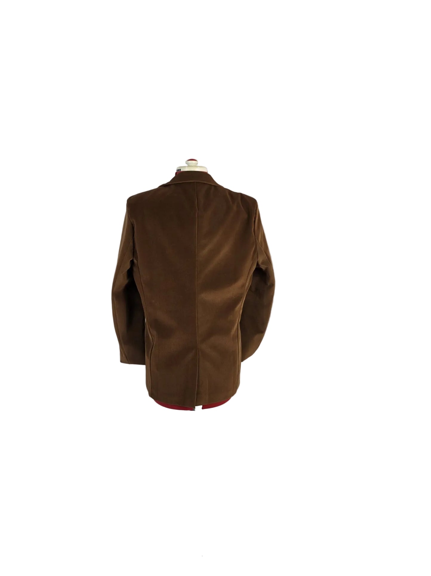 Late 1960s Inspired Velvet Tailored Blazer, Mod Minimalism