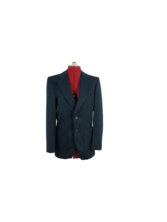 Late 1970s Vintage Navy Blazer Vaine Konfeksjon Norwegian Tailoring