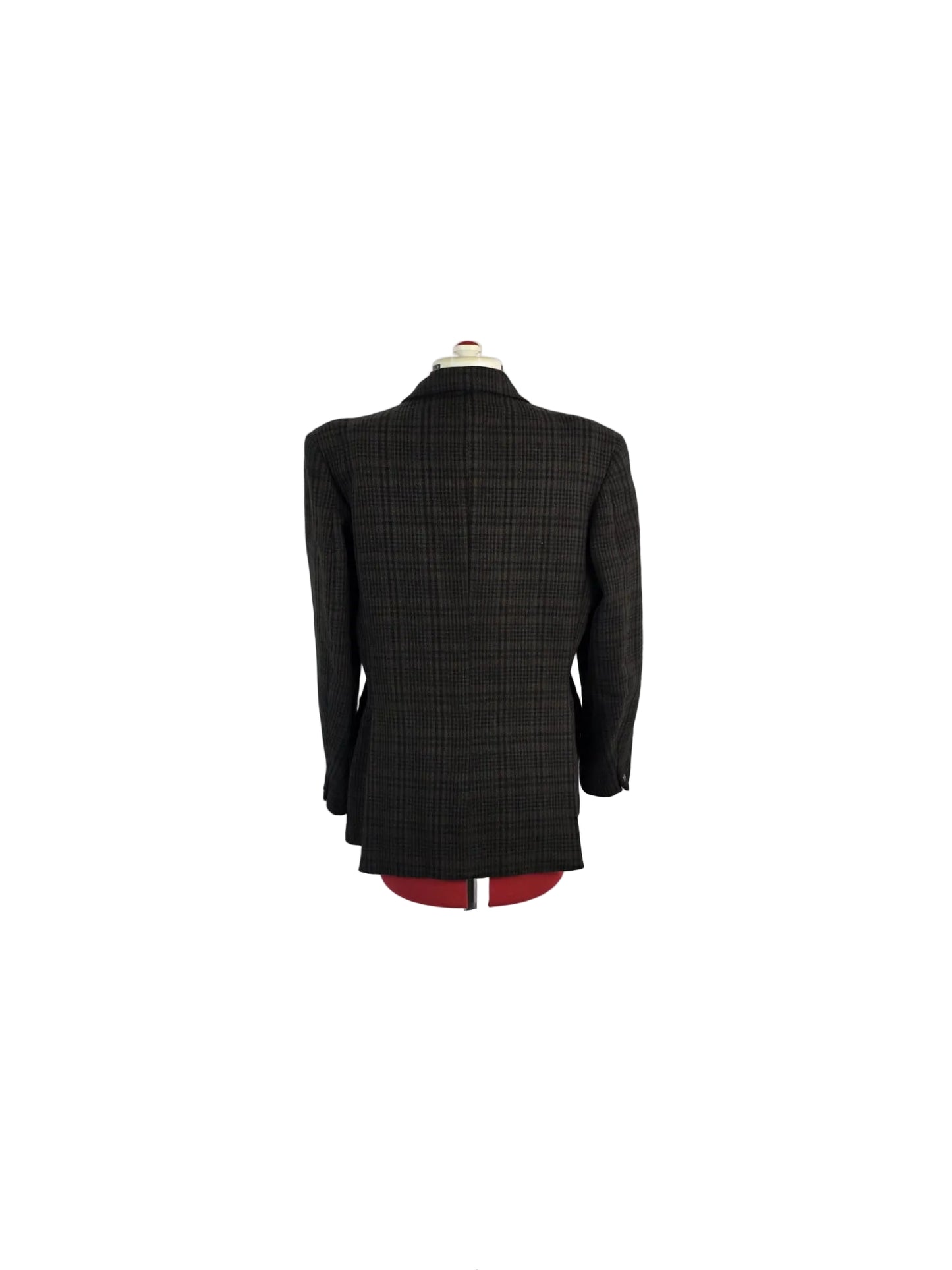 Vintage 1970s John Collier Tweed Blazer Classic Glen Check, British Heritage Style