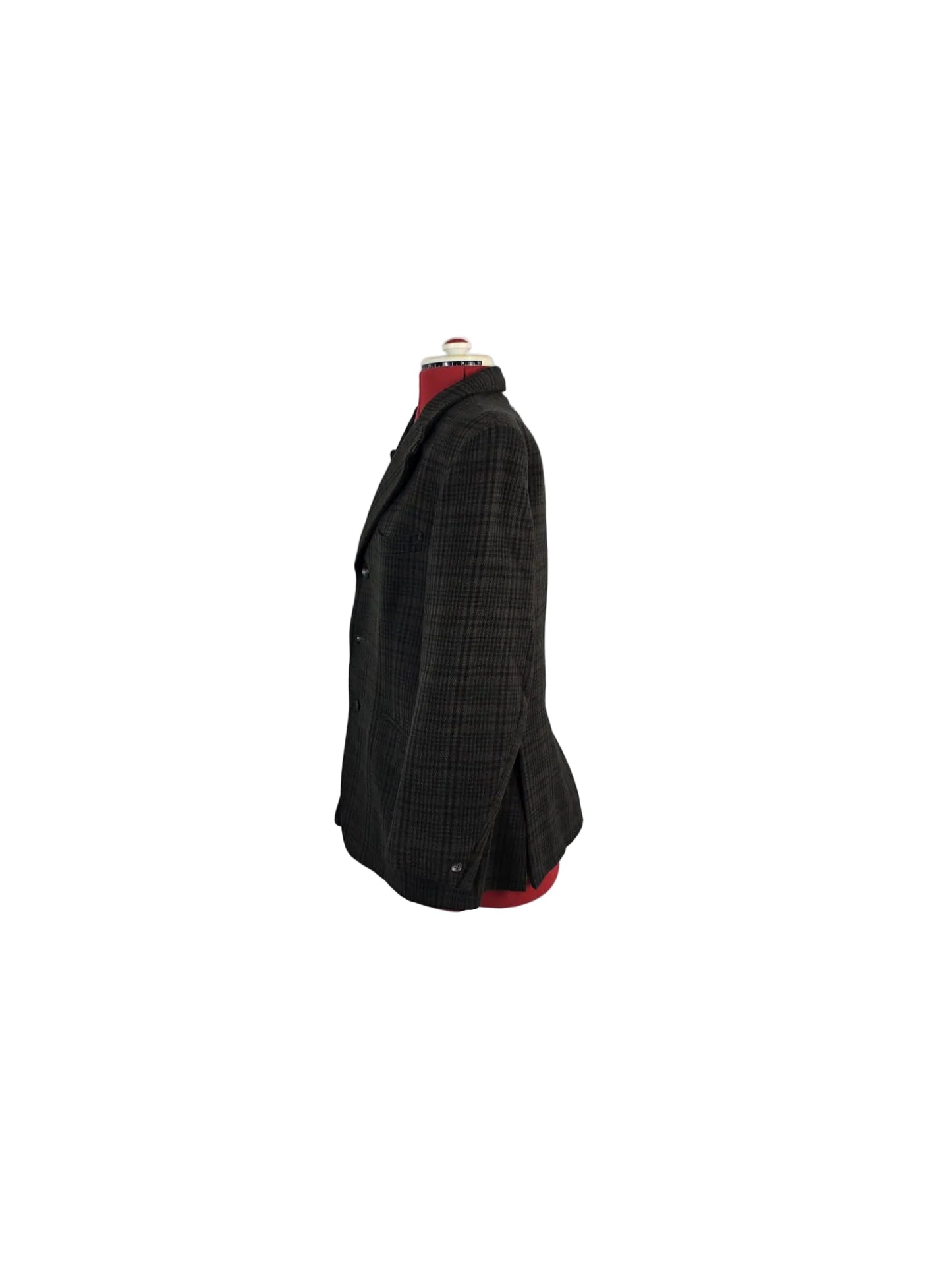 Vintage 1970s John Collier Tweed Blazer Classic Glen Check, British Heritage Style