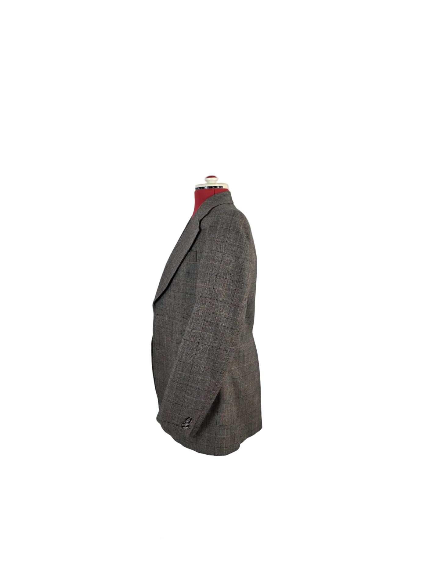 Vintage 1970s John Collier 2-Piece Tweed Set, Jacket & Waistcoat , Glen Check British Heritage