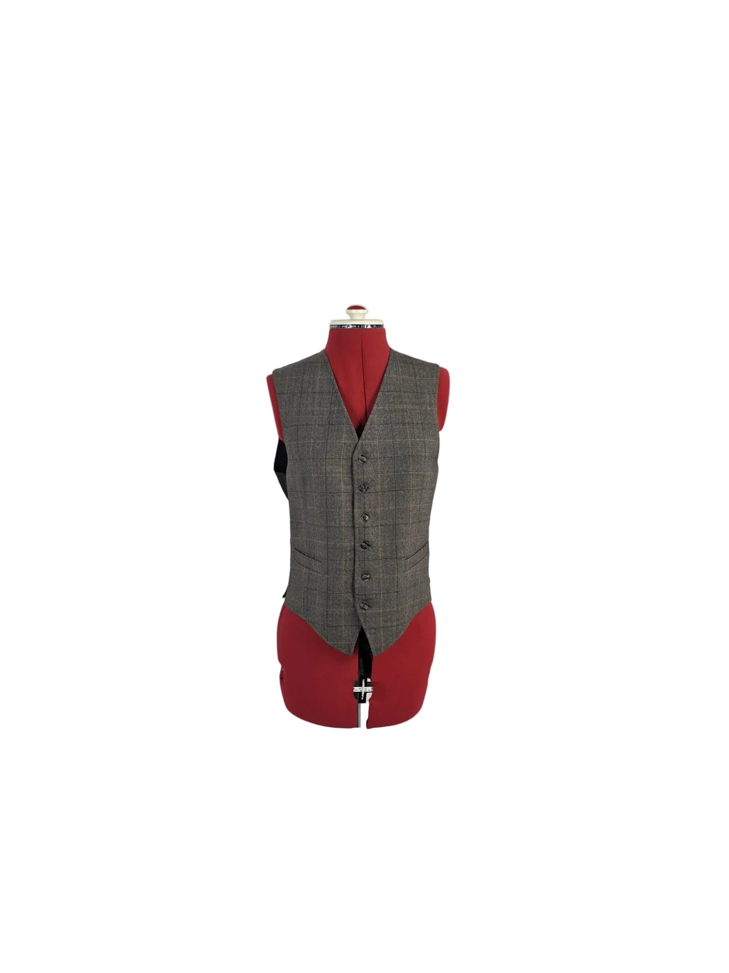 Vintage 1970s John Collier 2-Piece Tweed Set, Jacket & Waistcoat , Glen Check British Heritage