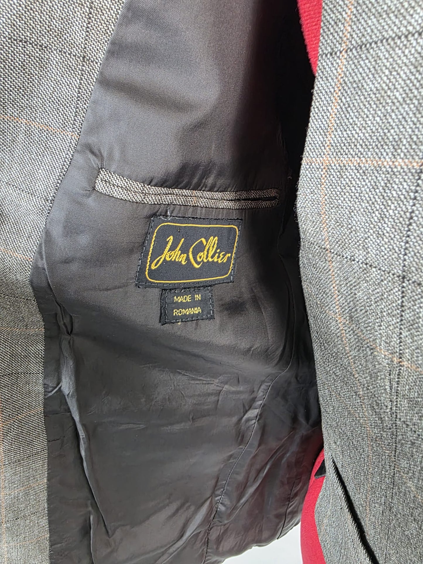 Vintage 1970s John Collier 2-Piece Tweed Set, Jacket & Waistcoat , Glen Check British Heritage
