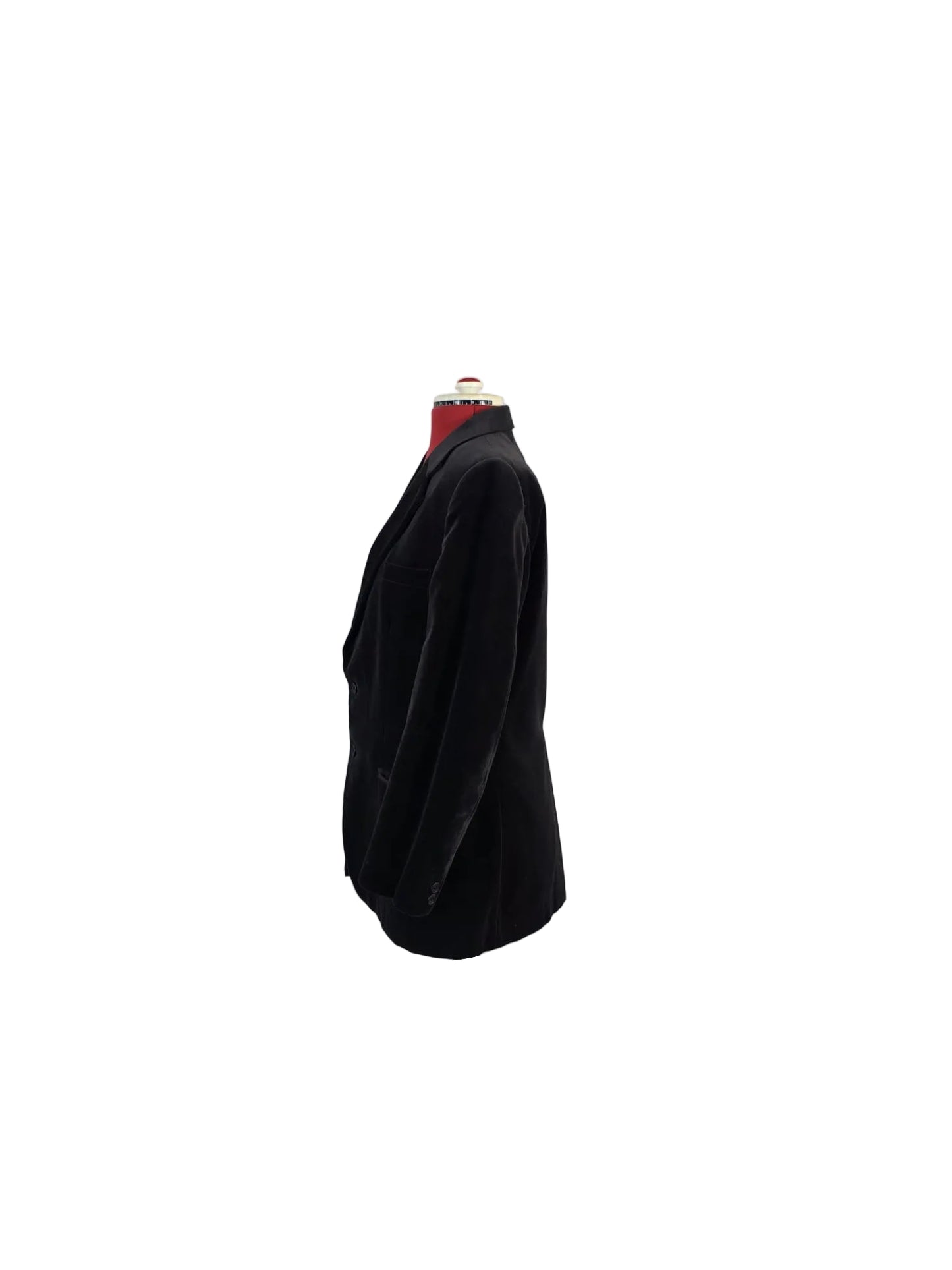Vintage 1970s John Collier Black Velvet Blazer – Luxury Tailored Evening Jacket
