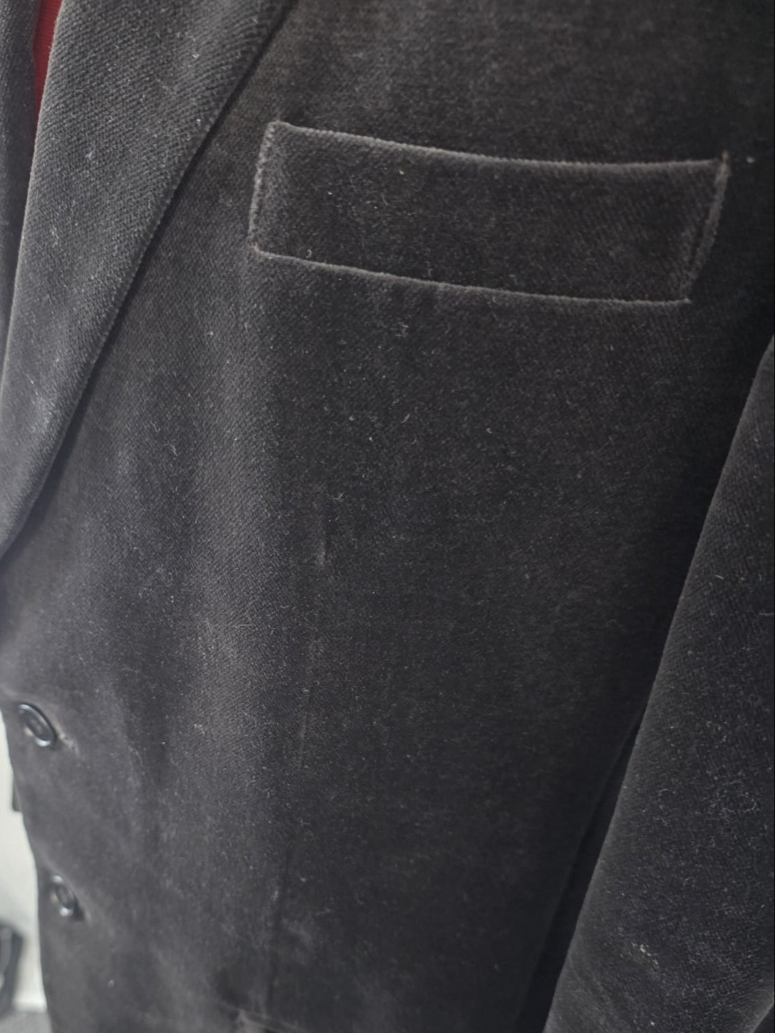 Vintage 1970s John Collier Black Velvet Blazer – Luxury Tailored Evening Jacket