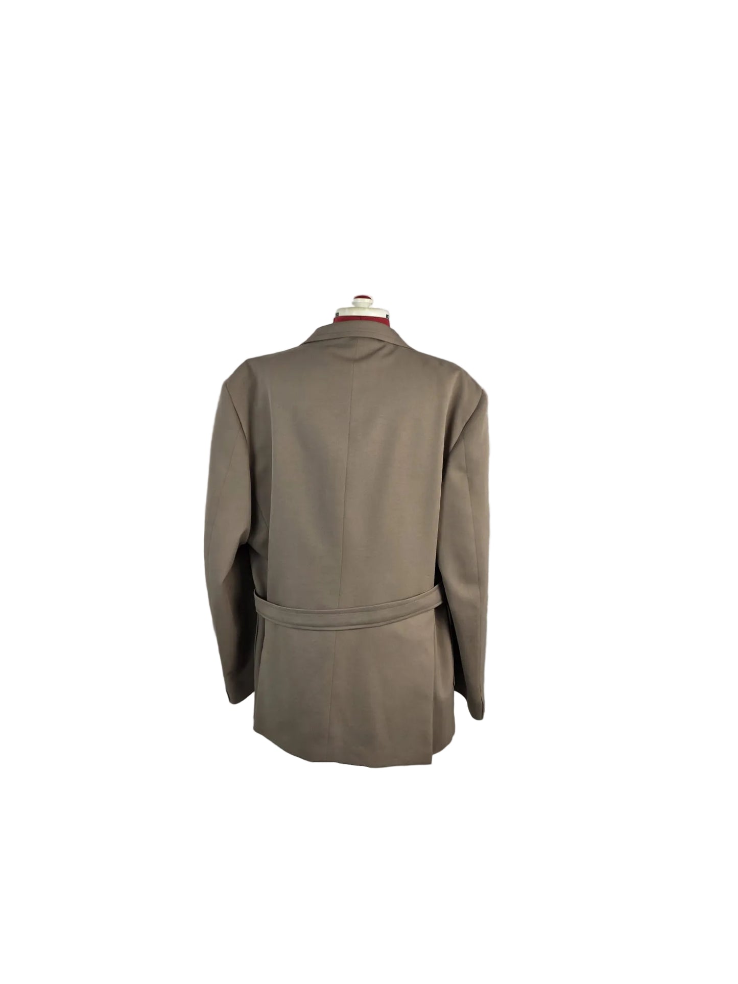 Vintage 1970s John Collier Belted Safari Jacket Milium Insulated Lining, Tan Bush Jacket