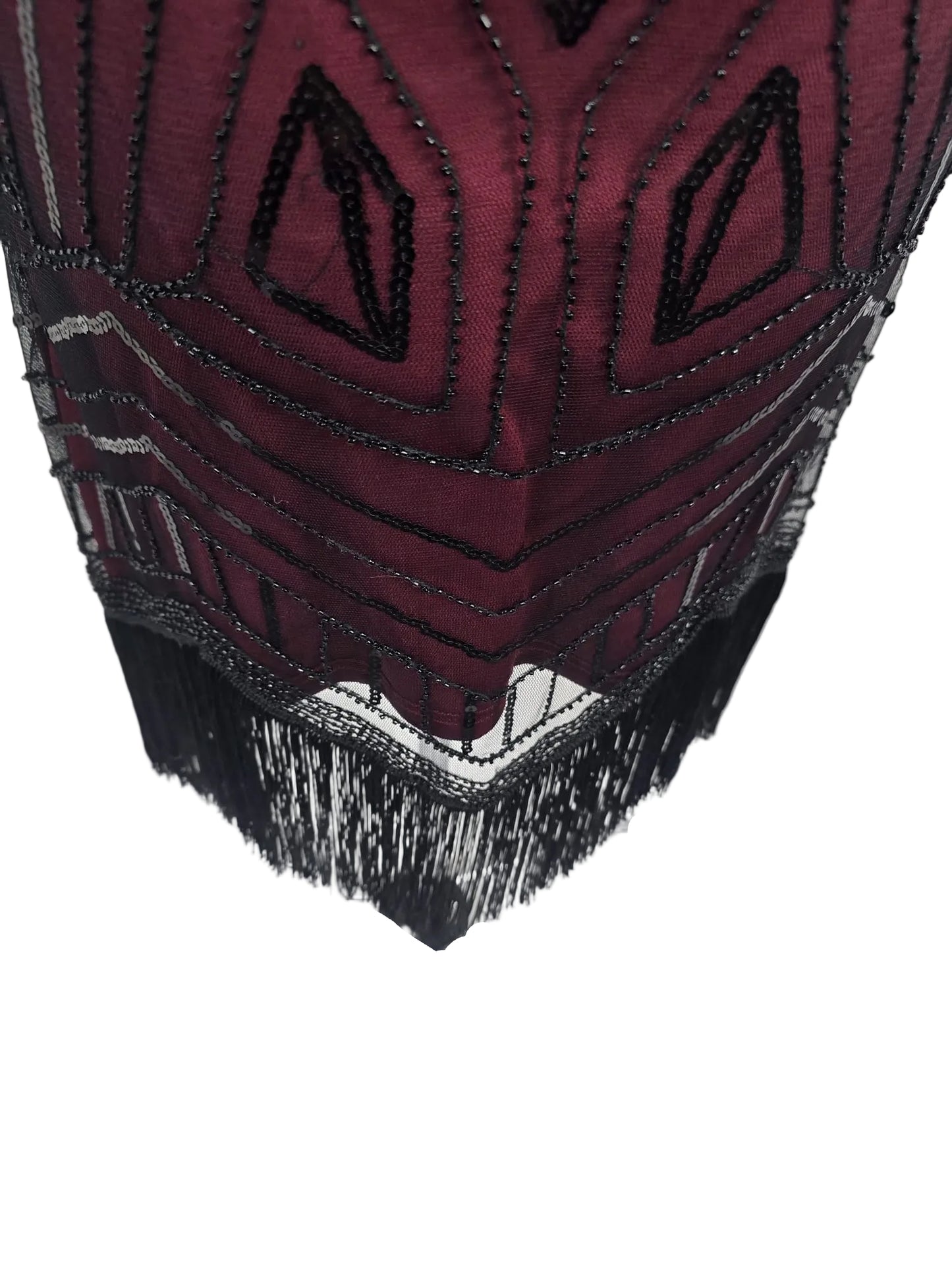Vintage-inspired 1920s Beaded Fringe Dress (likely 1980s revival)