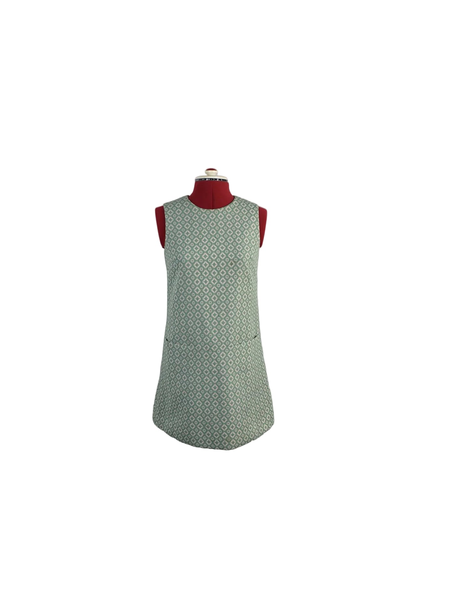 1960s Vintage  Mod Dress, Back Button Detail