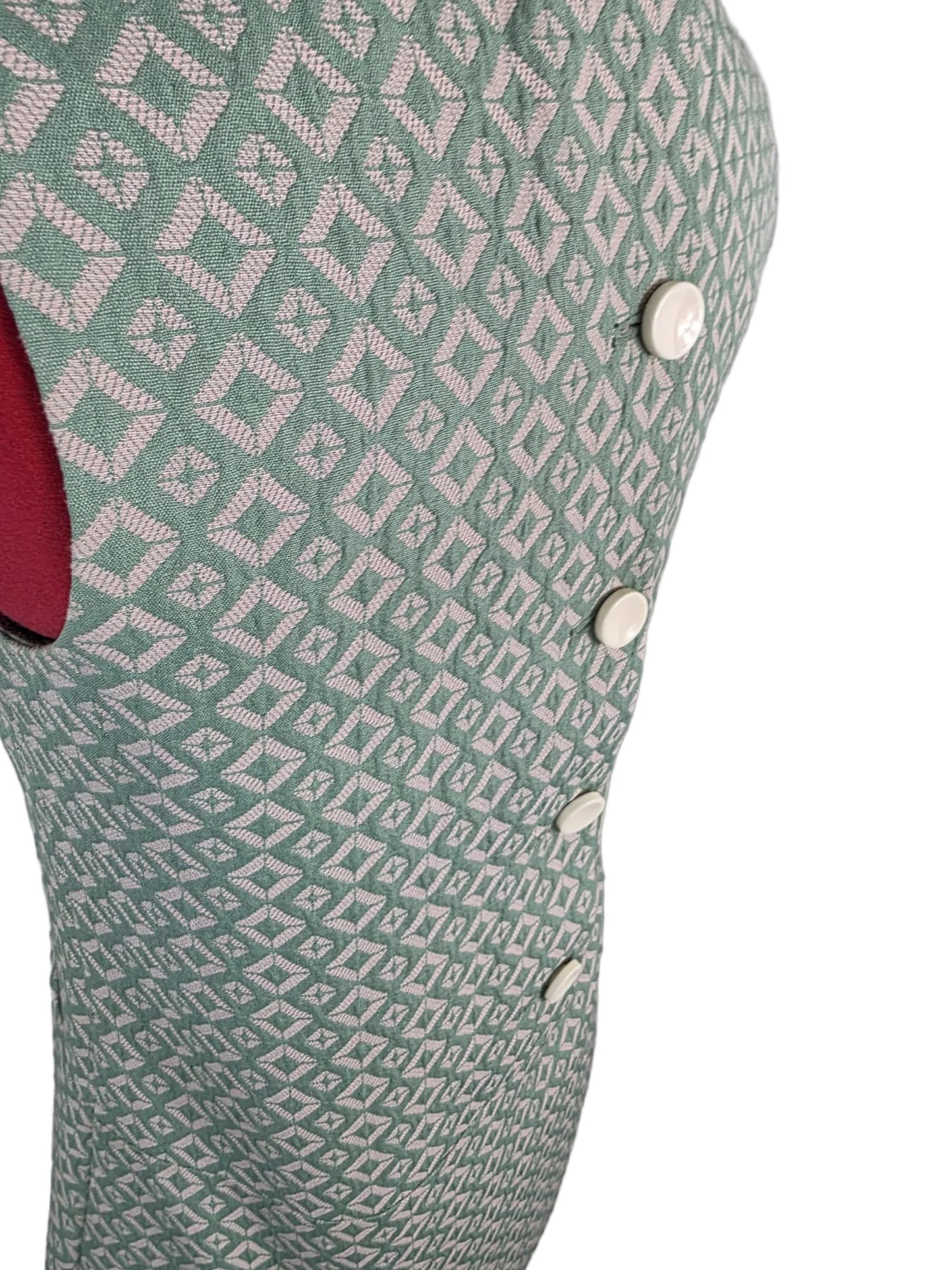 1960s Vintage  Mod Dress, Back Button Detail