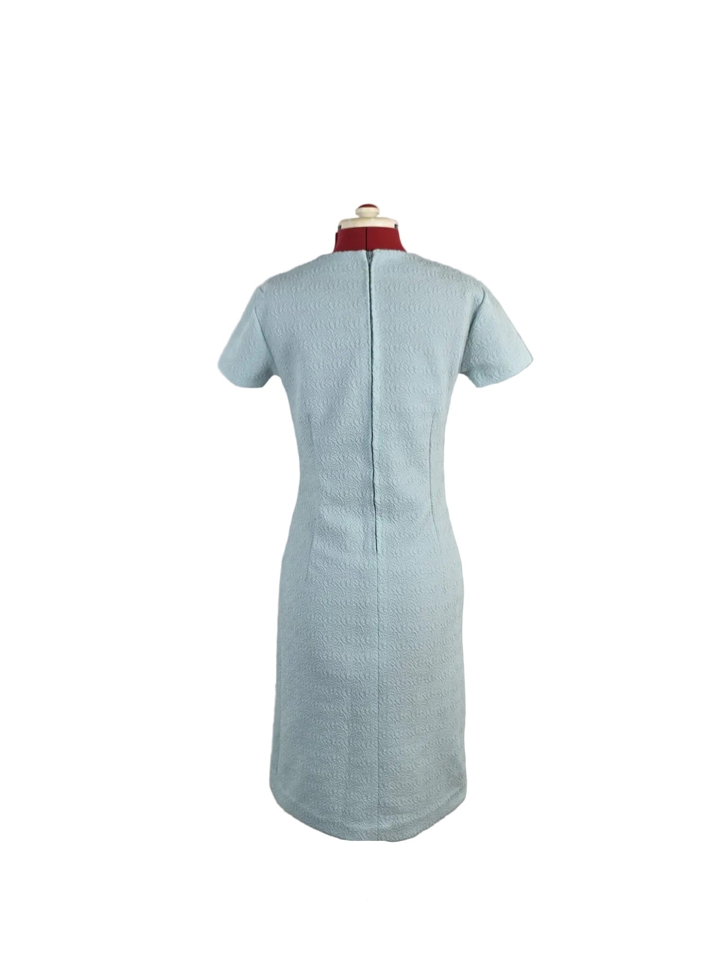 1960s Crimplene Textured Shift Dress