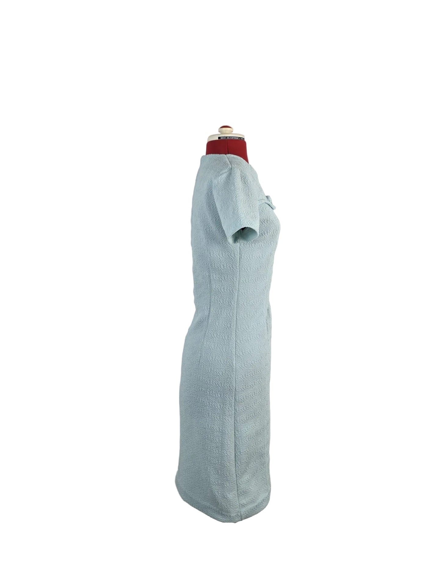 1960s Crimplene Textured Shift Dress