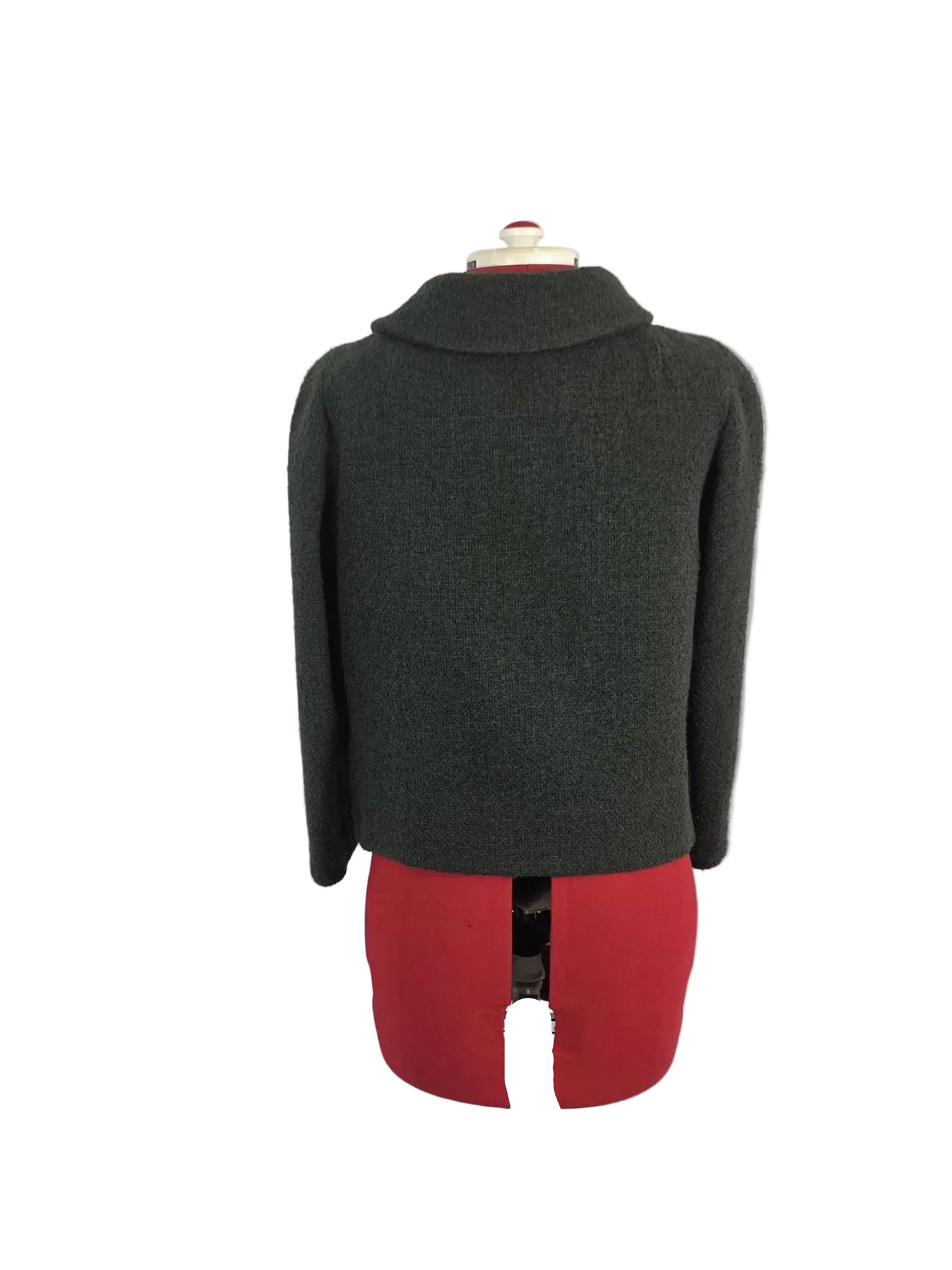 late 1960s Handmade Wool Cropped Jacket