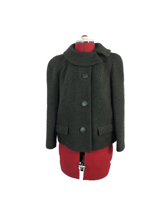 late 1960s Handmade Wool Cropped Jacket