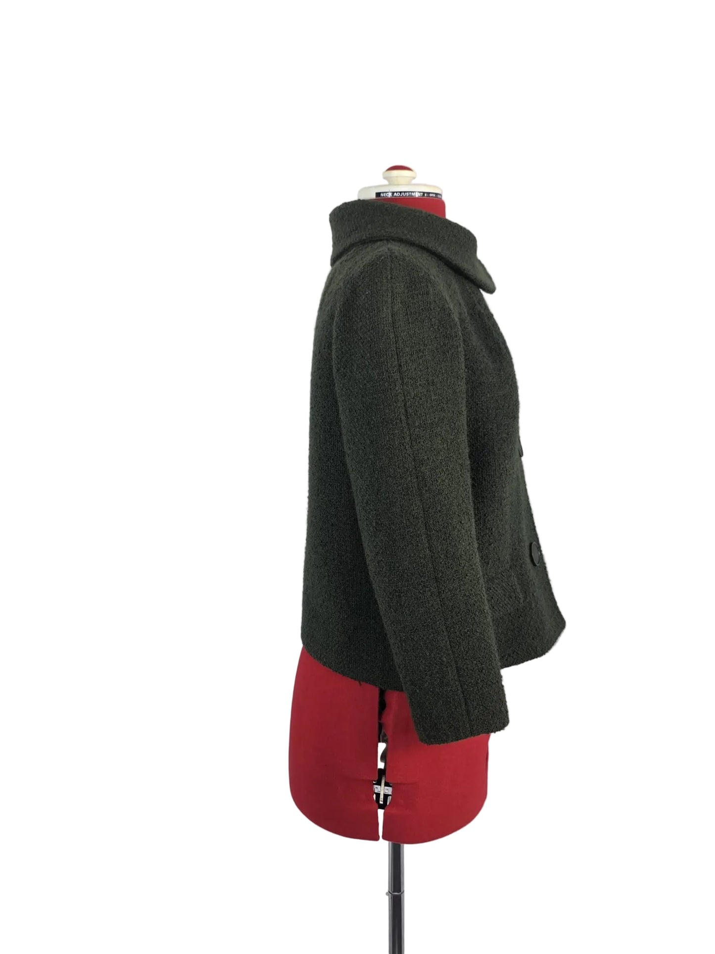 late 1960s Handmade Wool Cropped Jacket