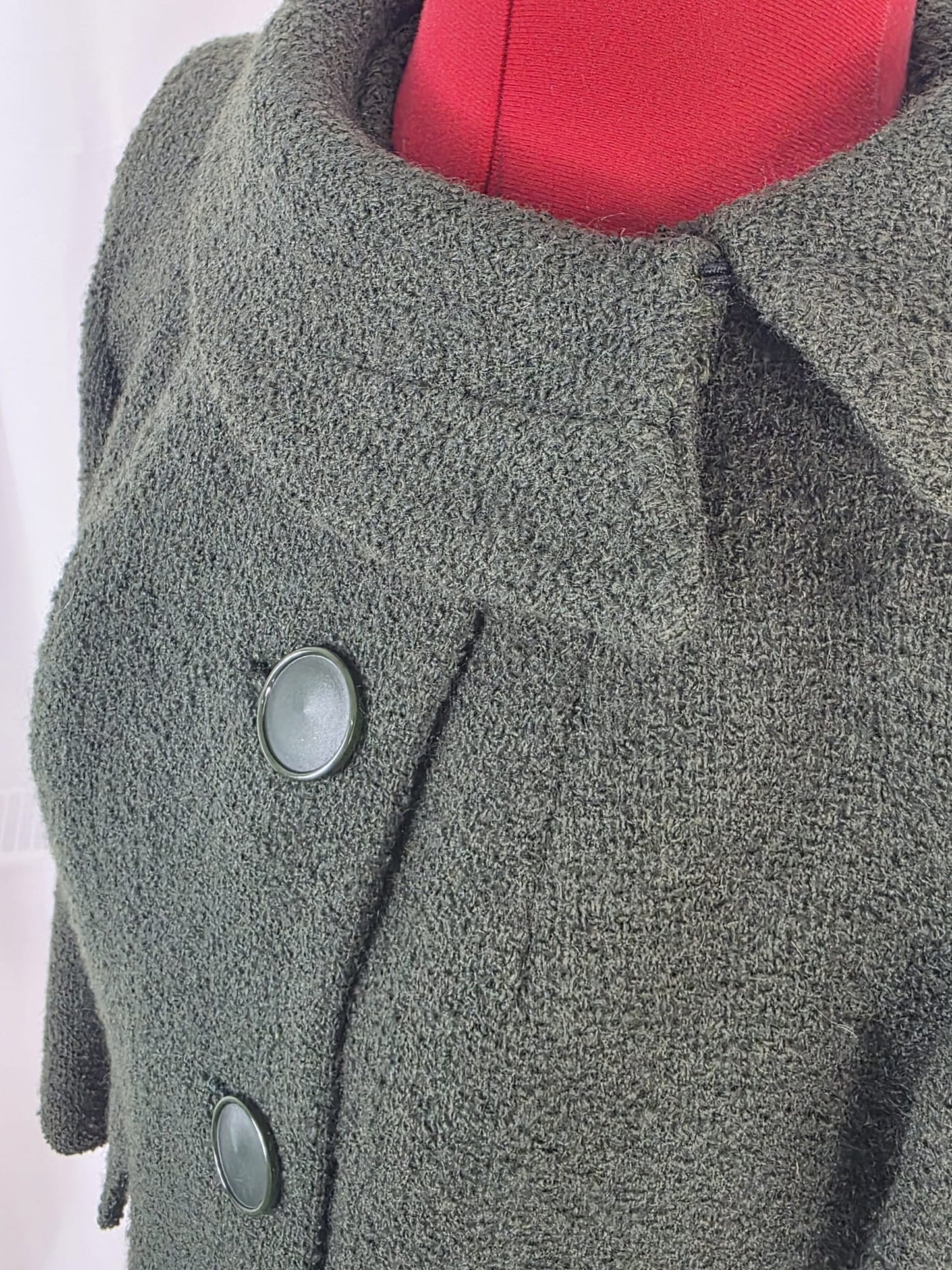 late 1960s Handmade Wool Cropped Jacket