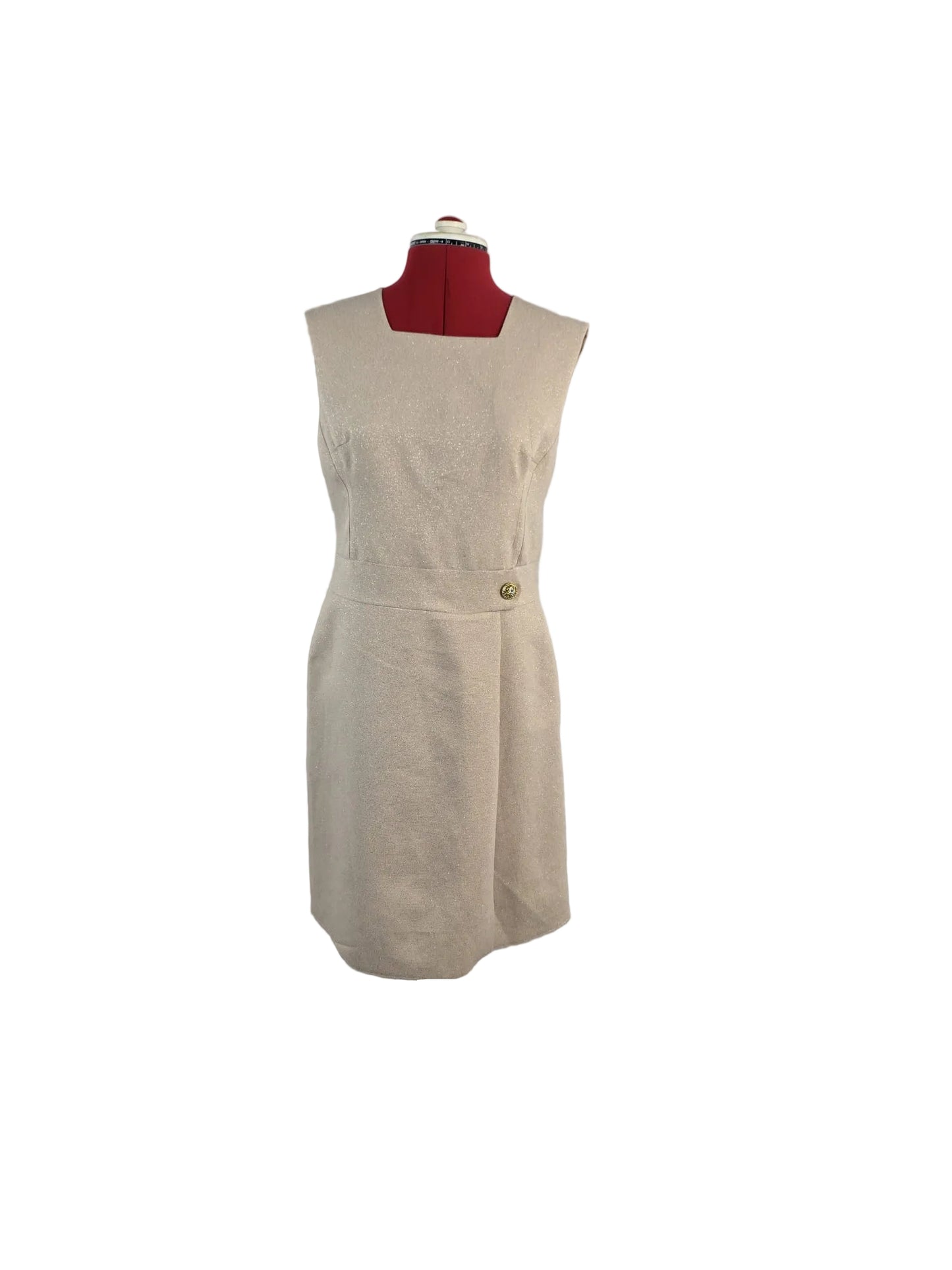 1960's Mid-Century Beige Diolen Dress