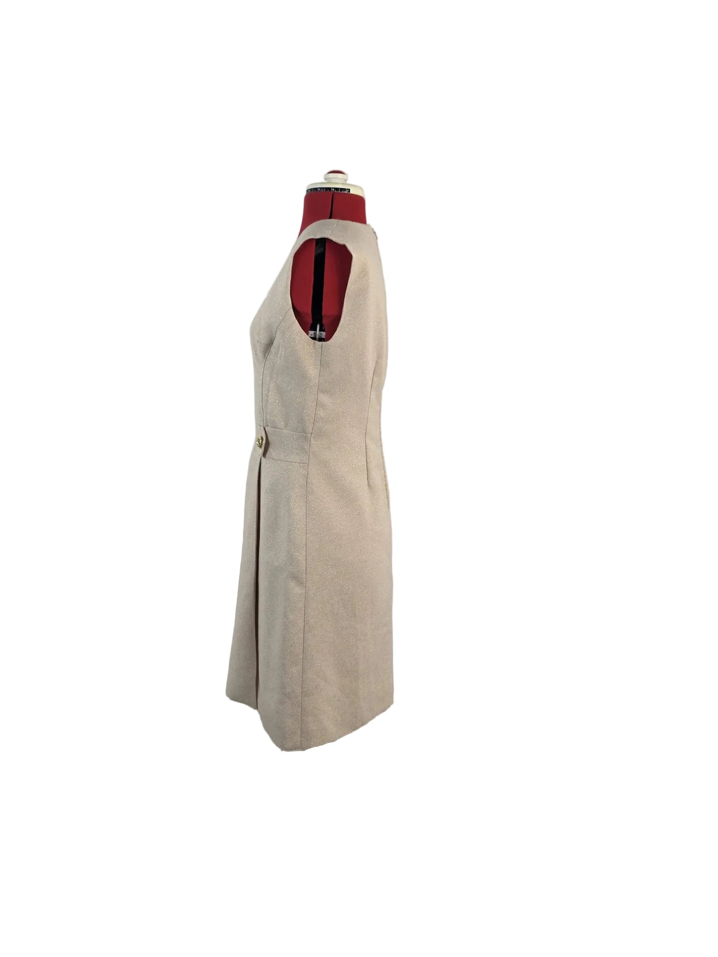 1960's Mid-Century Beige Diolen Dress