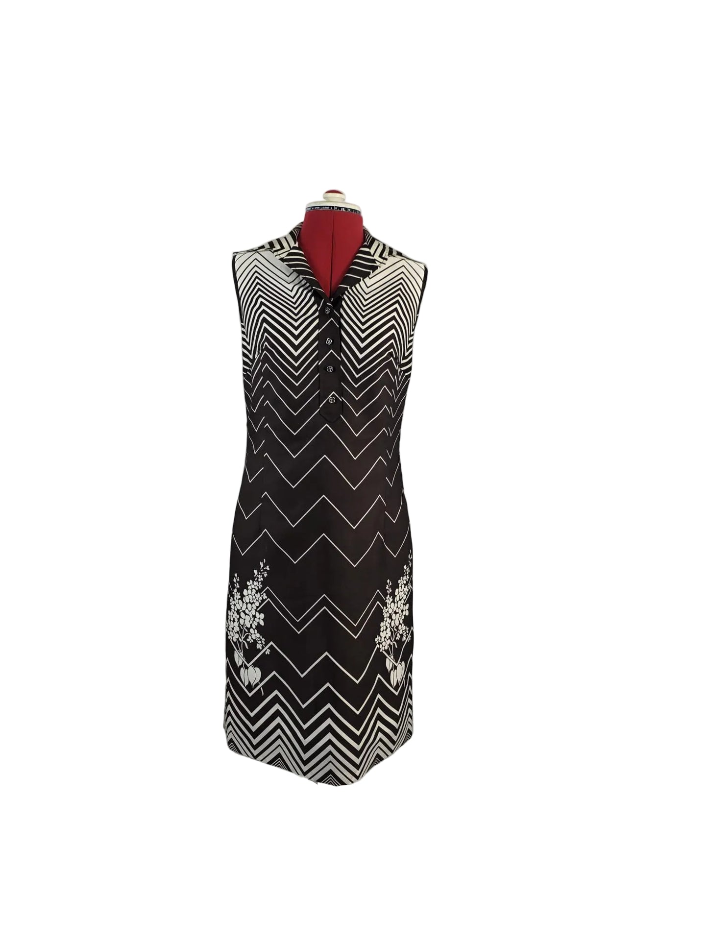 c. late 1960s / early 1970s Elvi Couture Mod Dress