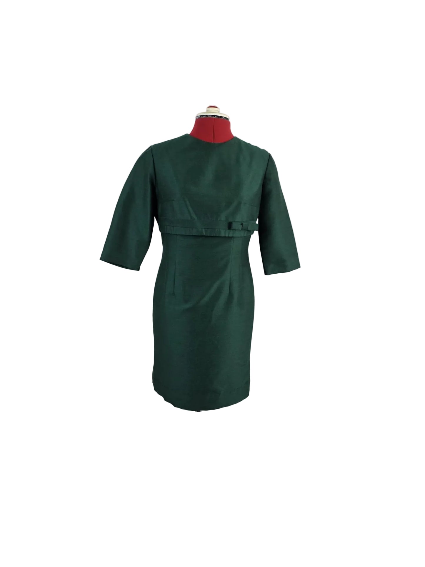1960s Tailored Mini Dress,  Plutina Trevira Wool Blend