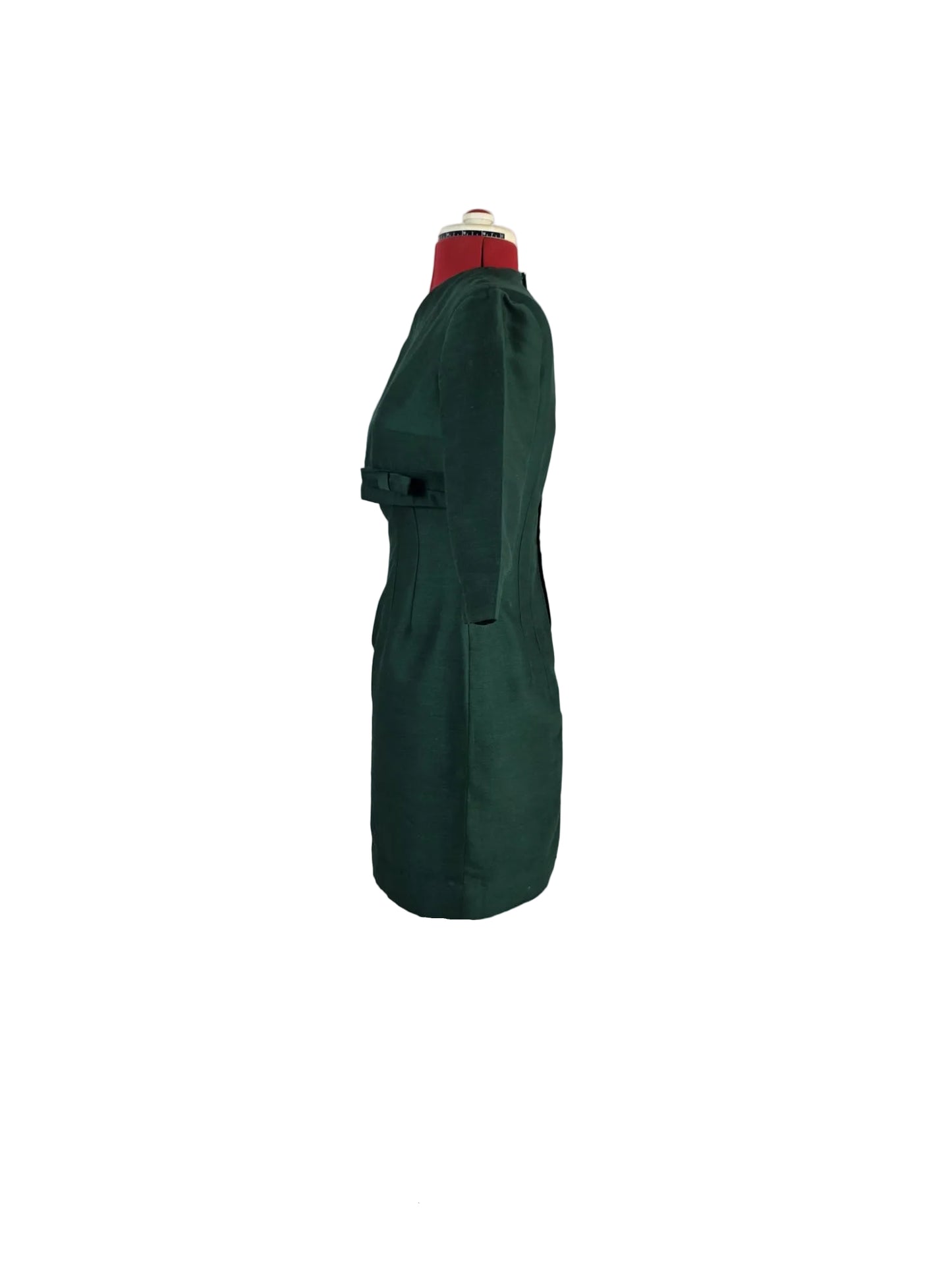 1960s Tailored Mini Dress,  Plutina Trevira Wool Blend