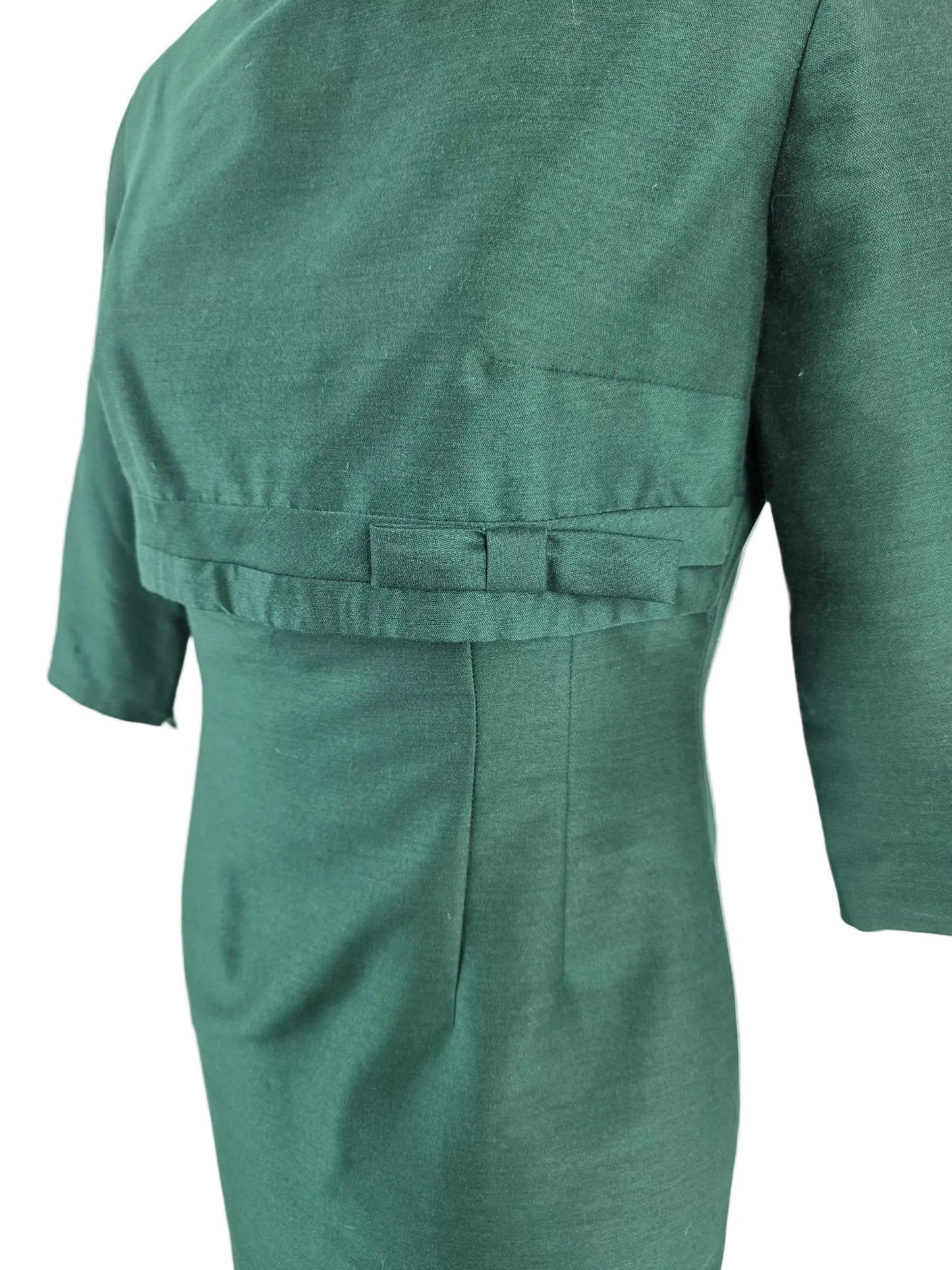 1960s Tailored Mini Dress,  Plutina Trevira Wool Blend