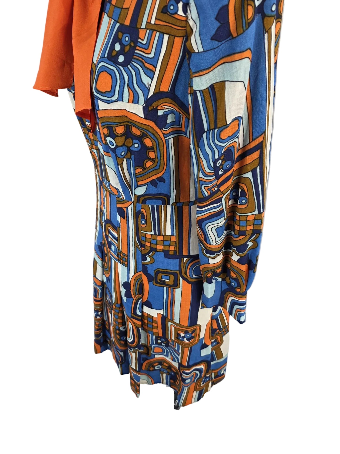 1960s/70s Genuine Vintage Mary Lane Geometric Mod Dress with Bow A-line