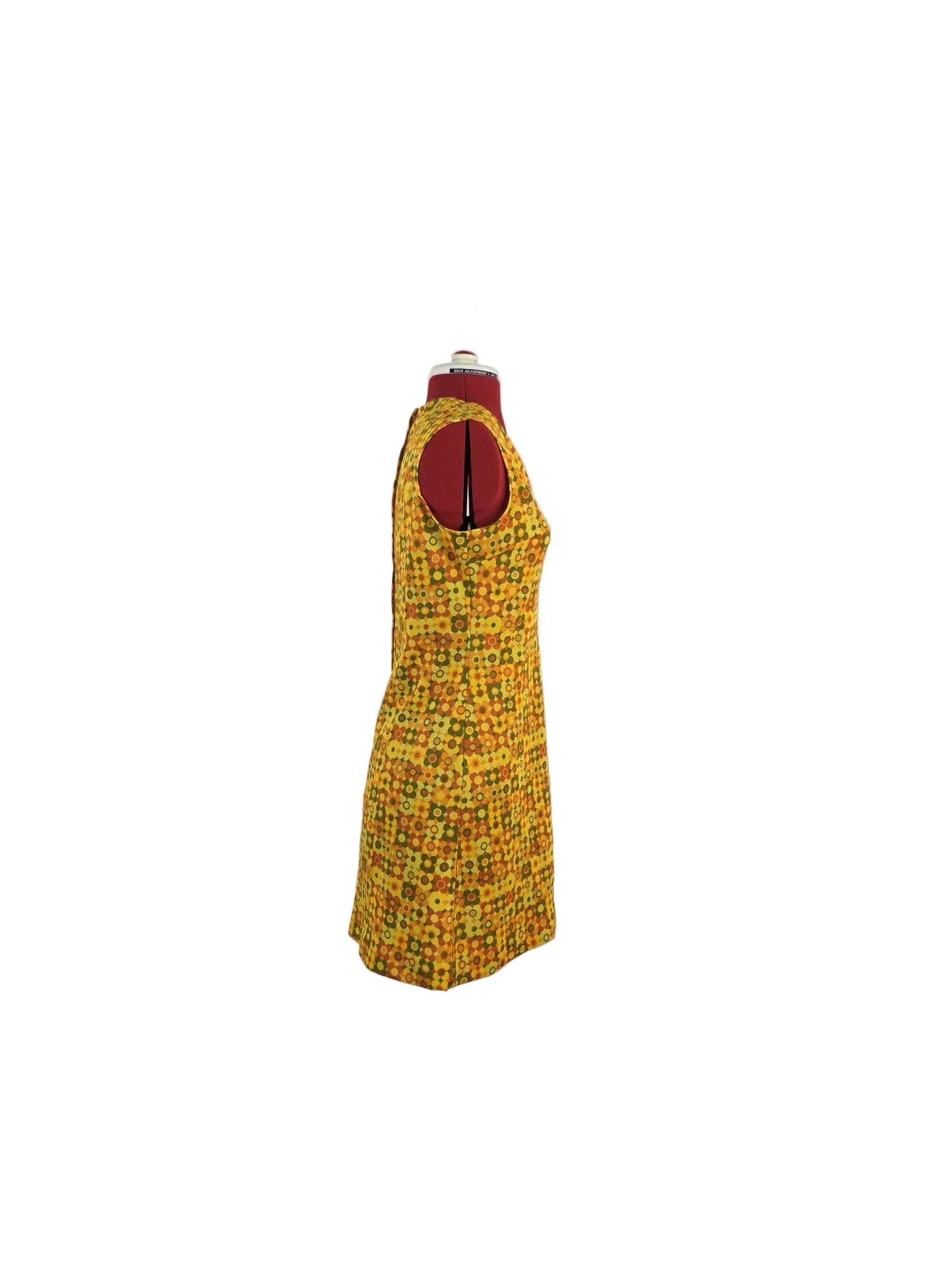 1960s Mod Mini Dress - Handmade Geometric Print