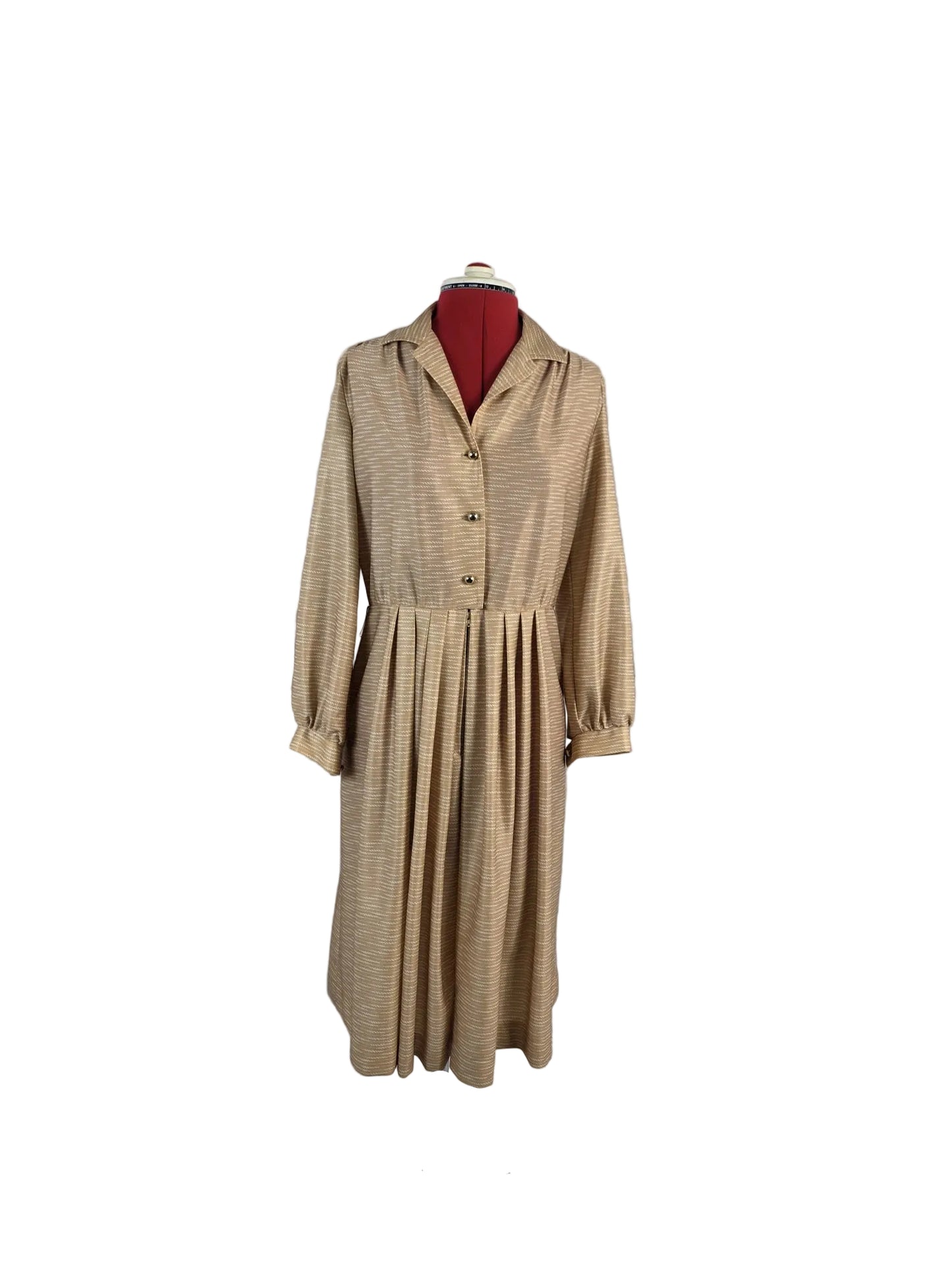 1970s Pleated Day Dress – Berkertex Mayfair Midi