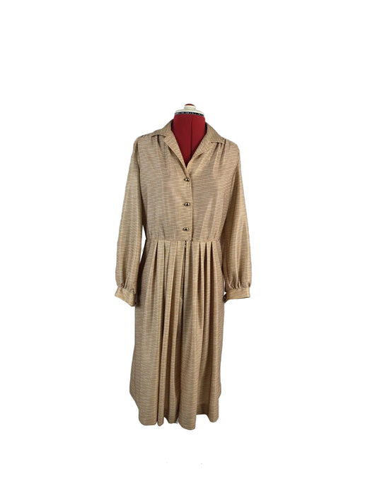 1970s Pleated Day Dress – Berkertex Mayfair Midi