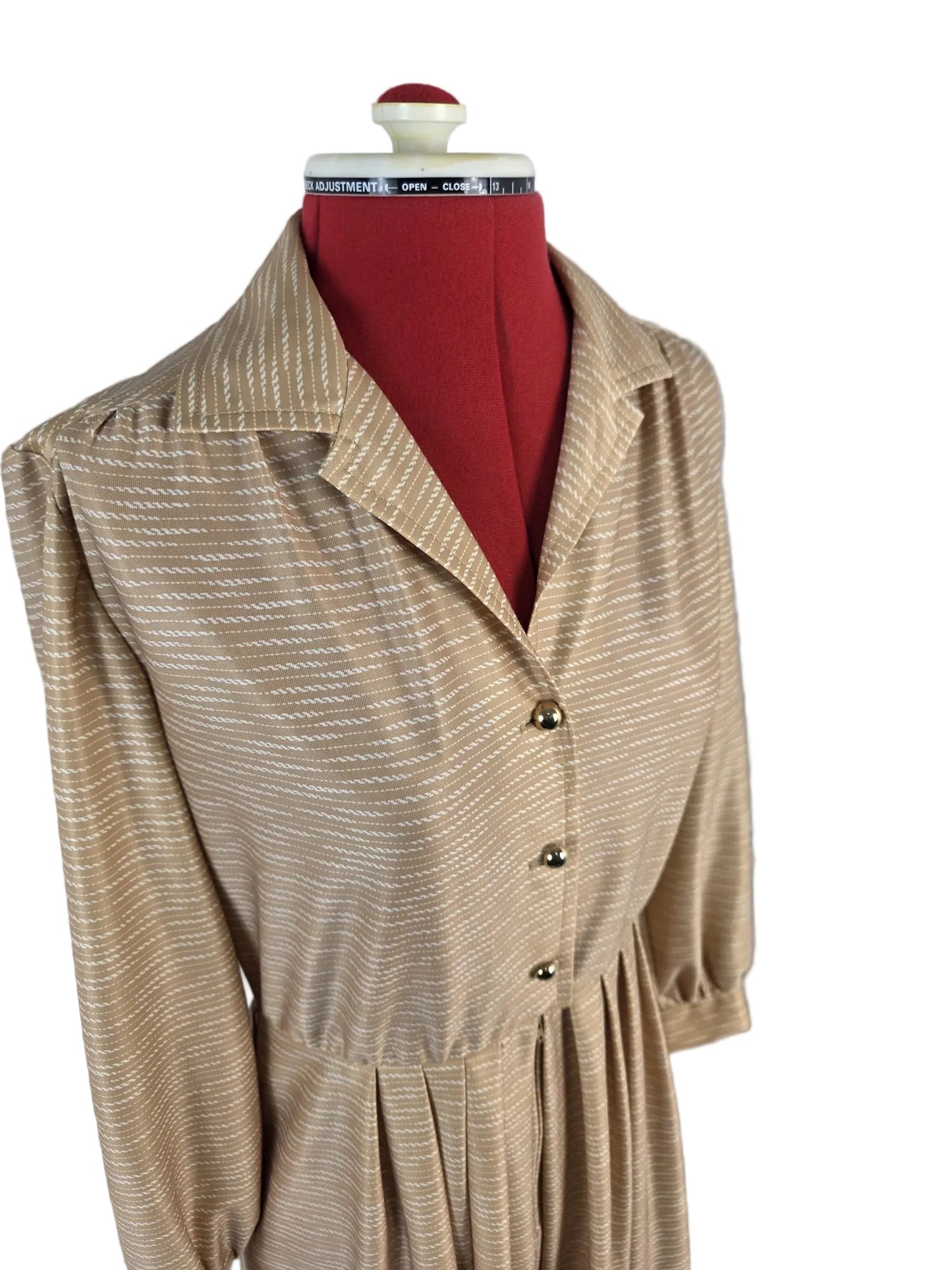 1970s Pleated Day Dress – Berkertex Mayfair Midi