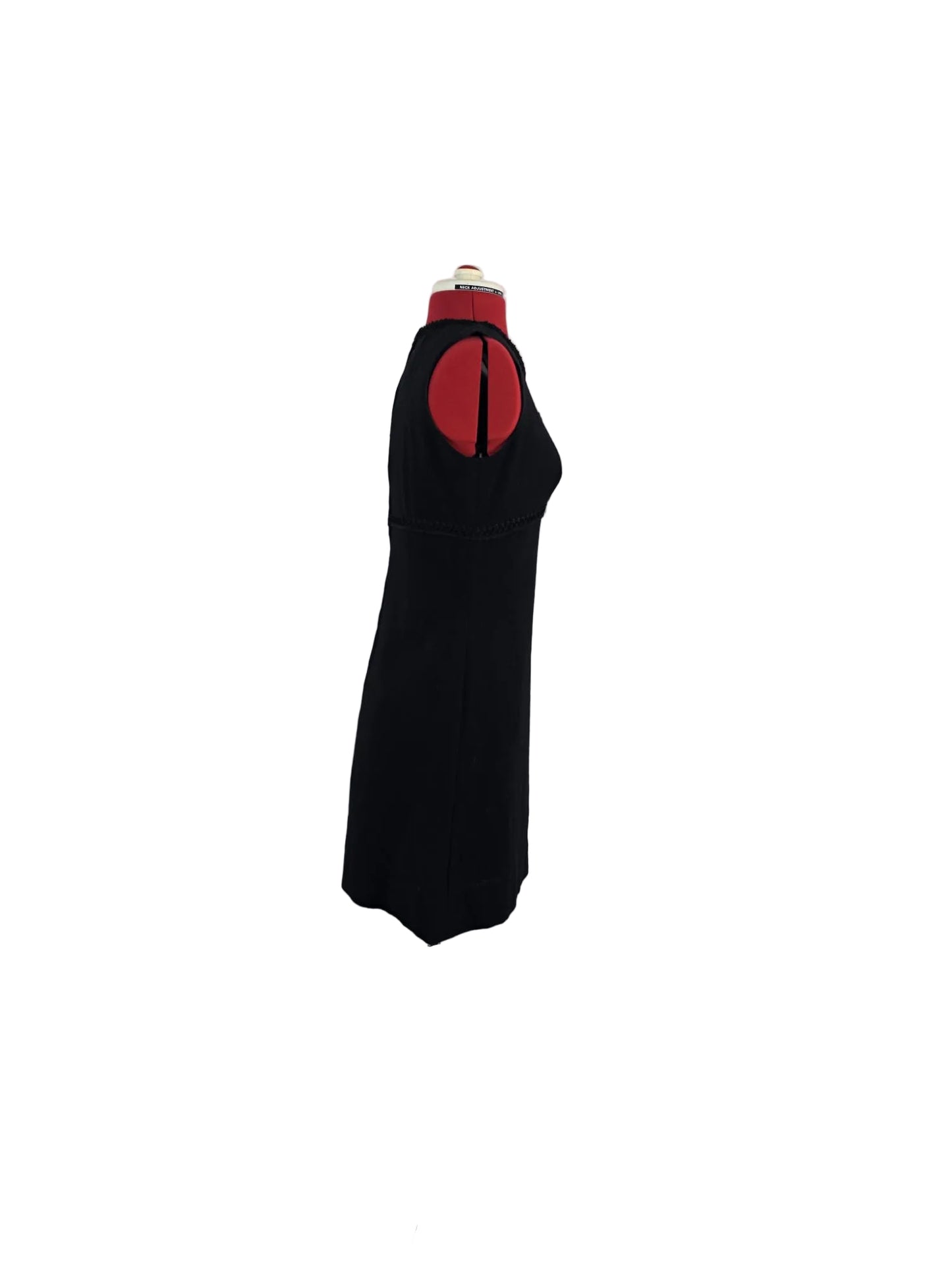 1960s / 1970s Evening Dress Vera Mont Paris Black Tassel Detail
