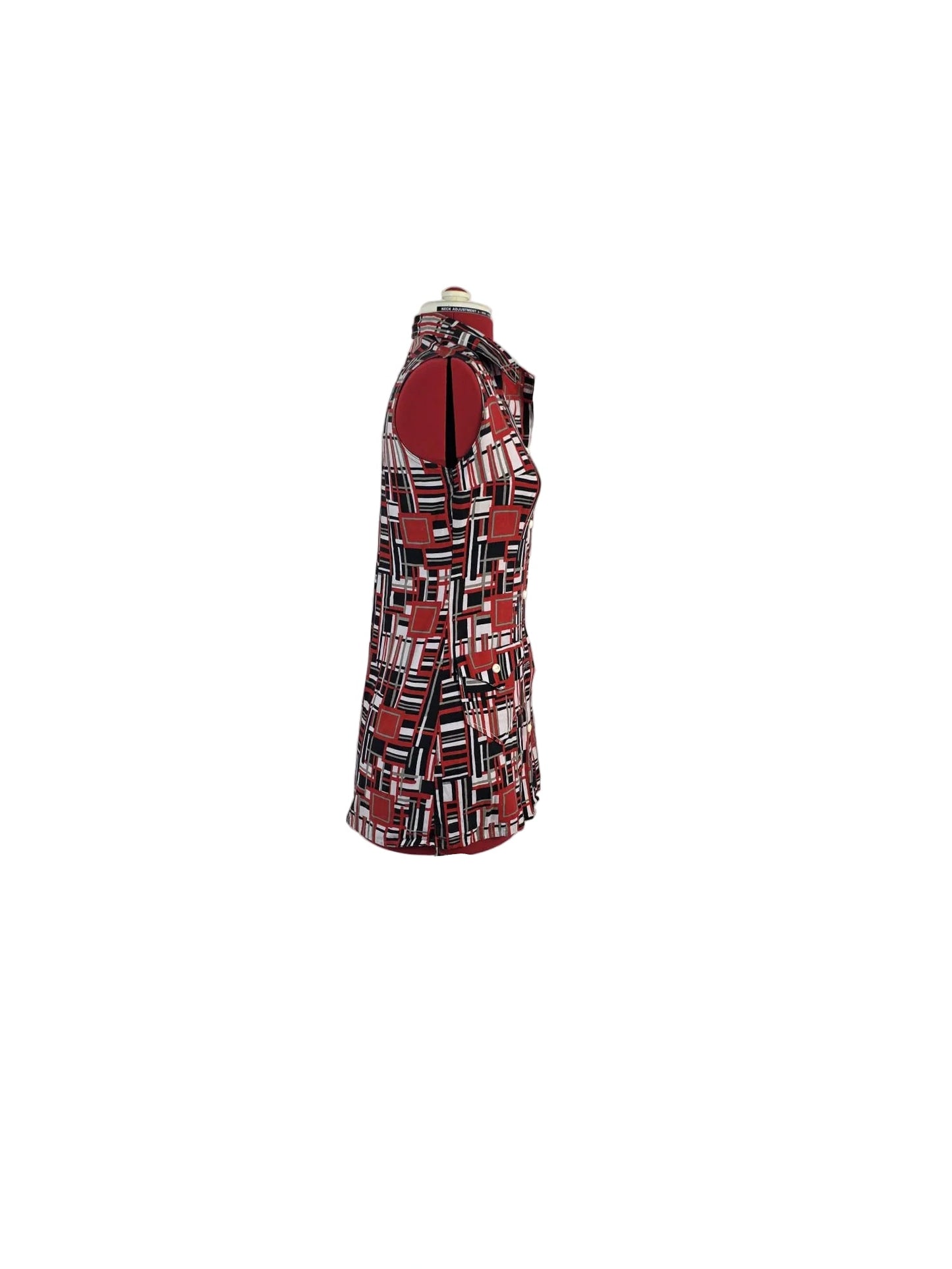 1970 s Mod Tunic Top/ Dress, Geometric Print