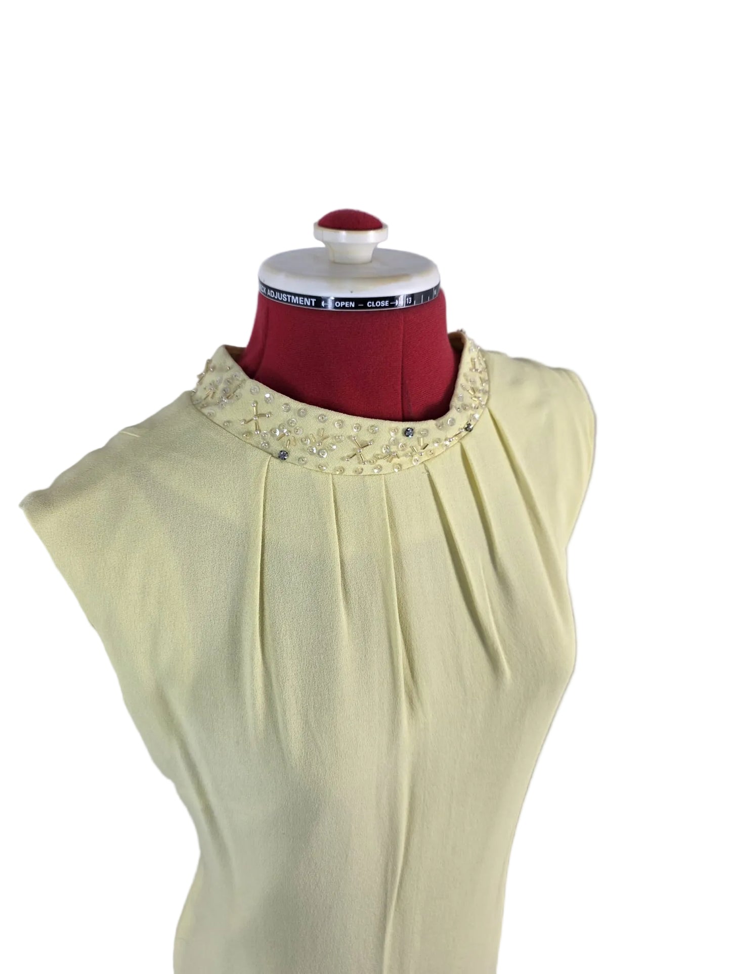 1960's, Eugène Braunschweig Lemon Yellow Dress